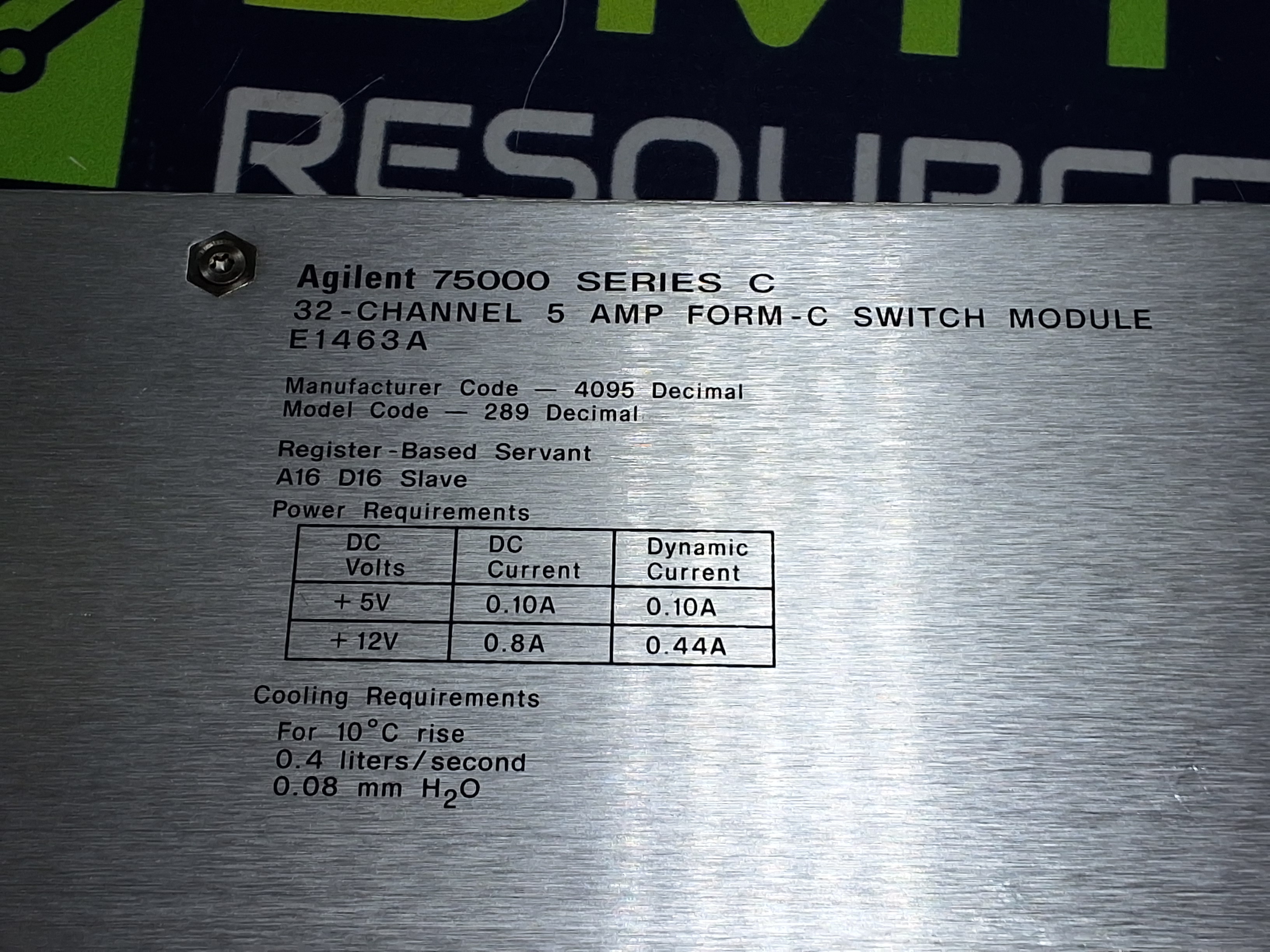 Used AGILENT HP  75000 SERIES E1463A