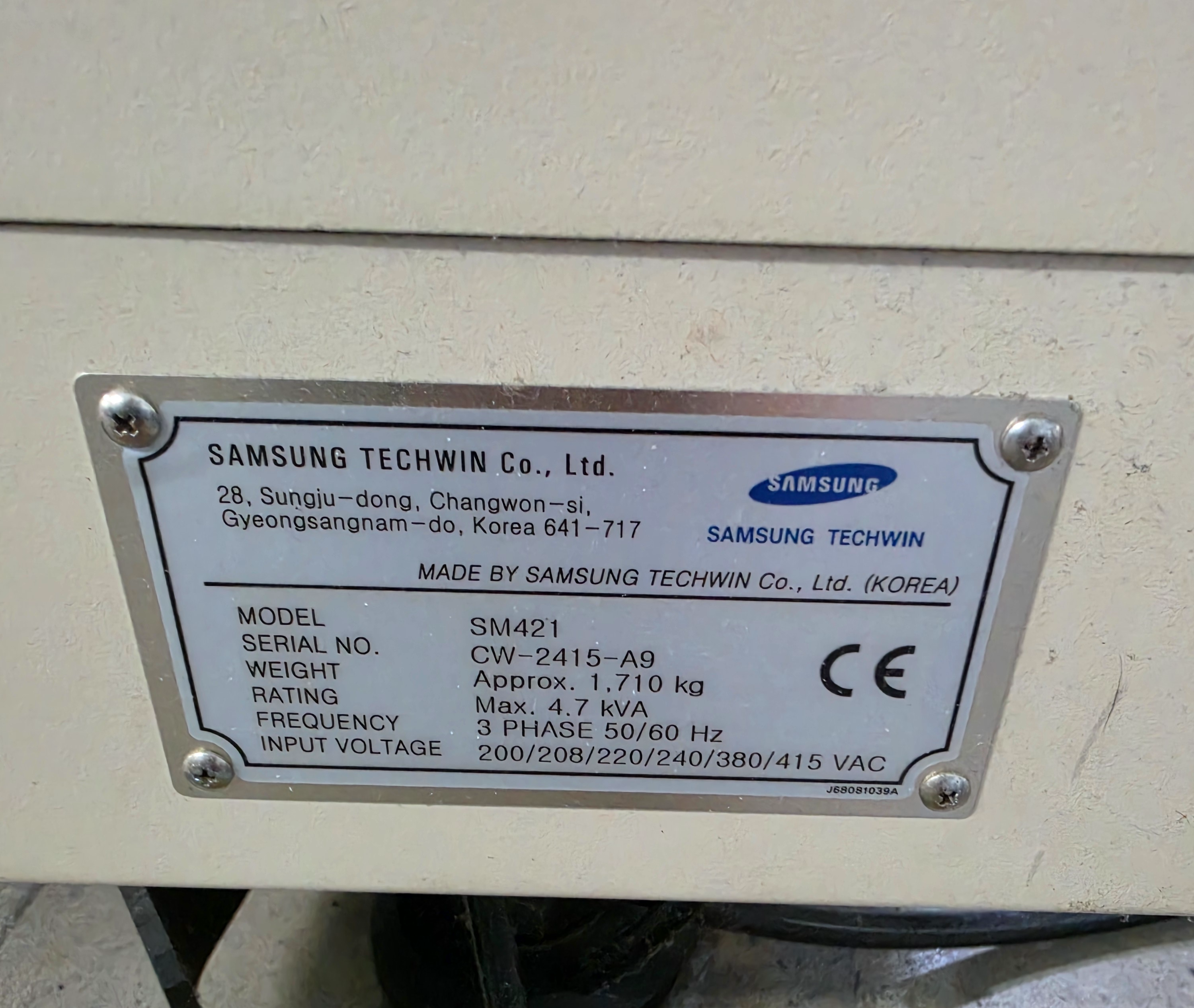 Used Samsung SM421 Pick & Place Machine