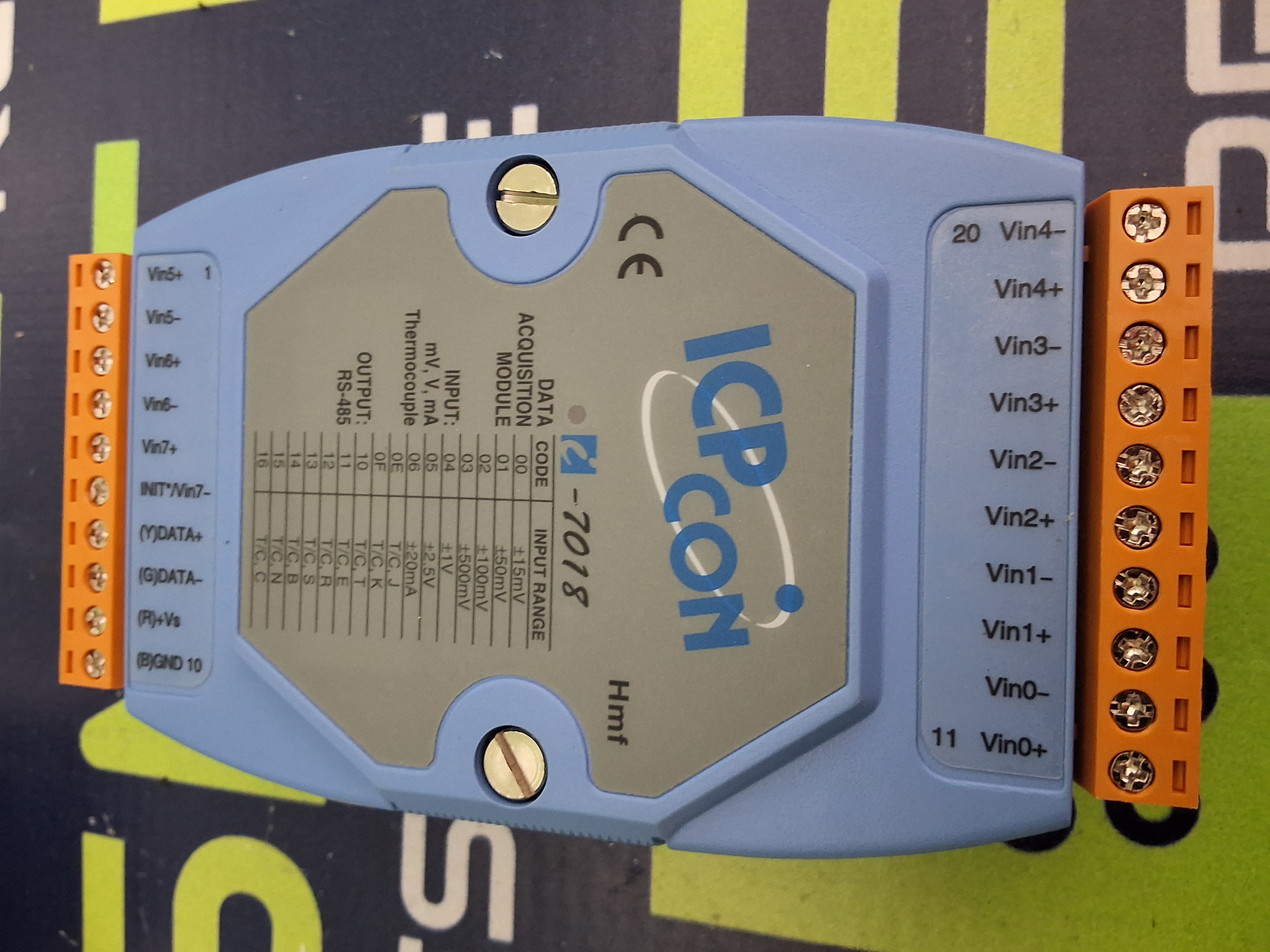 ICP CON i-7018 ANALOG INPUT MODULE 8-CHANNEL - BRAND NEW