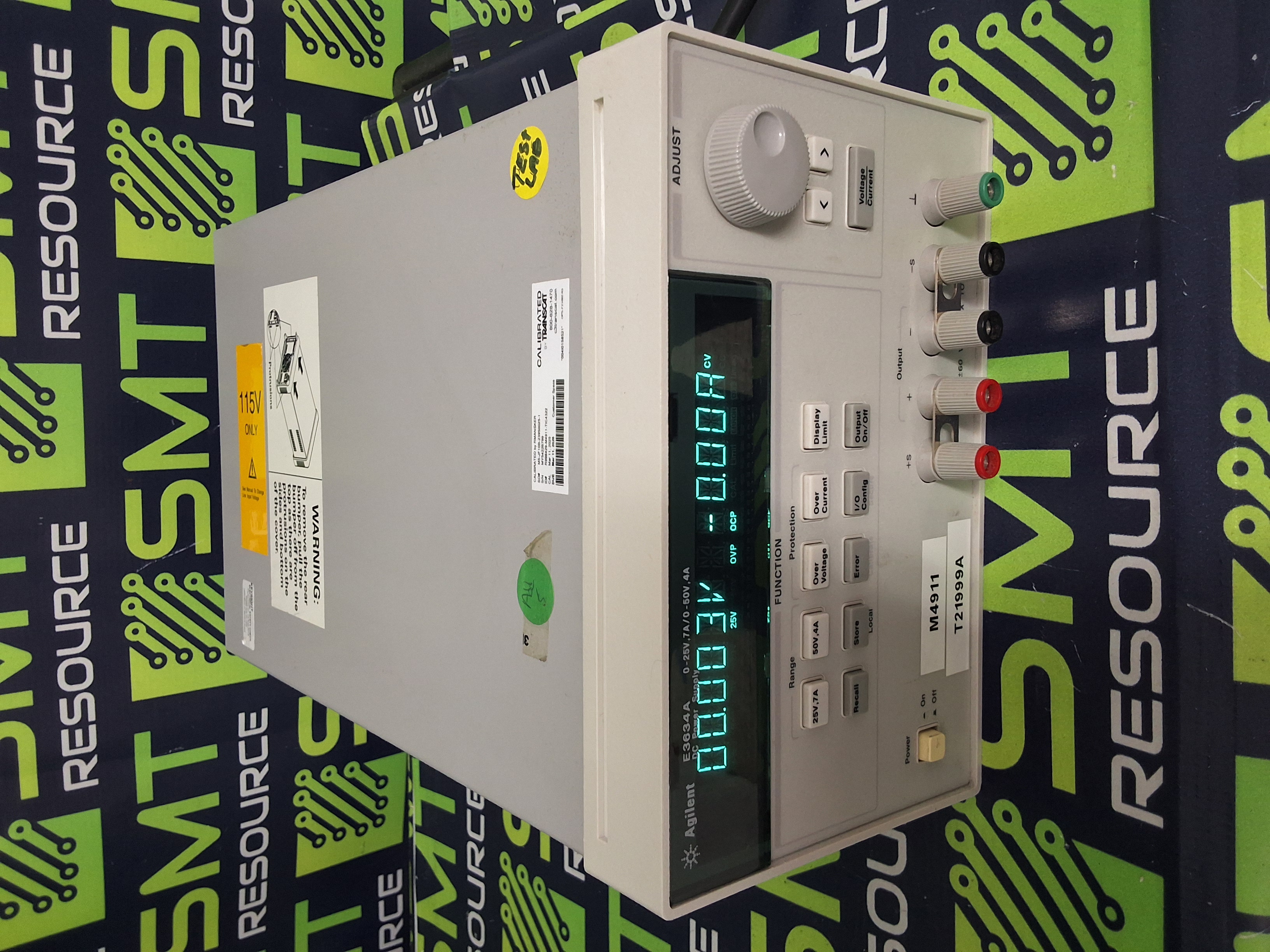 Used AGILENT E3634A DC POWER SUPPLY 0-25V 7A/0-50V 4A - TESTED & WORKING