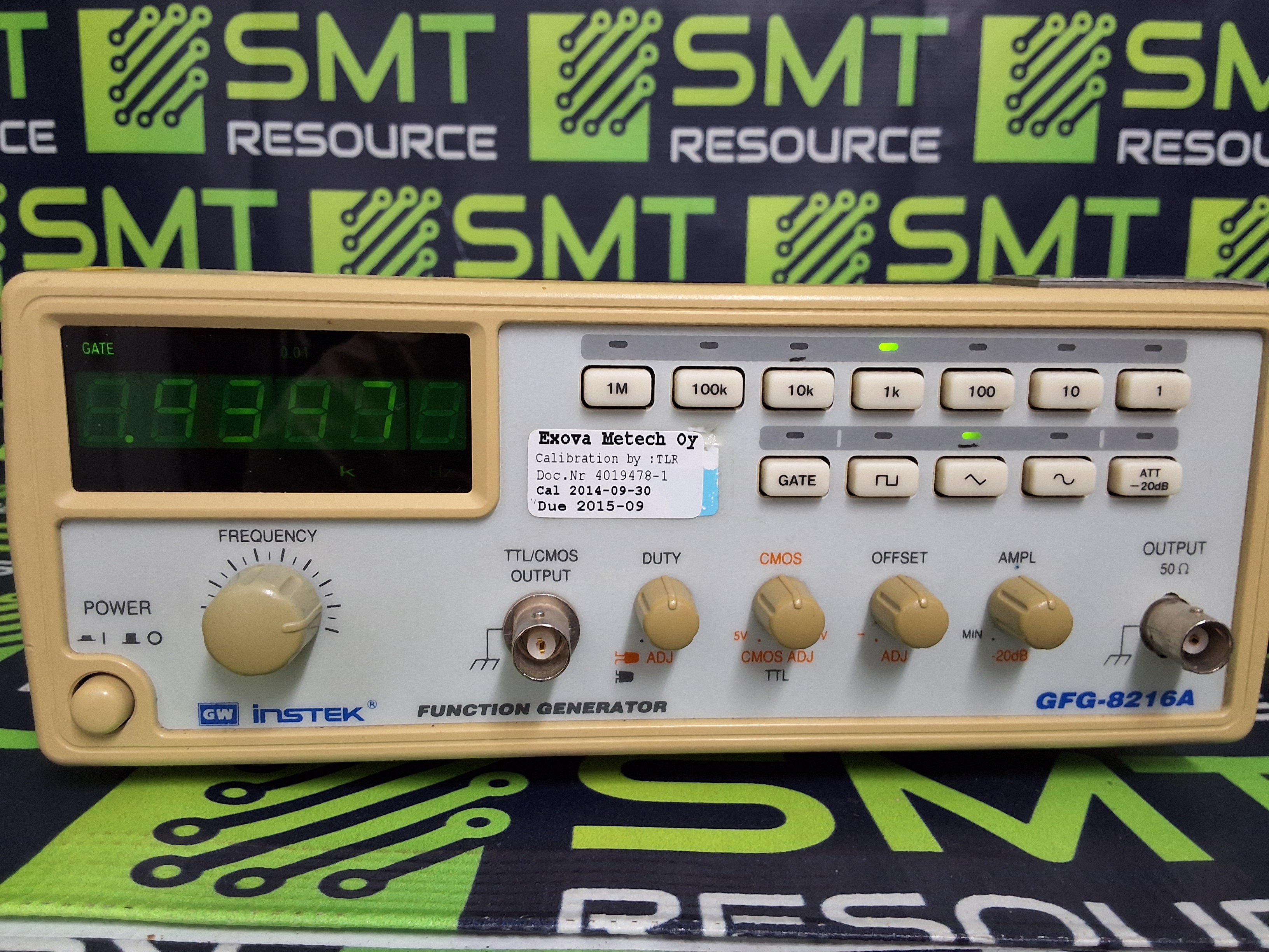 Used INSTEK GFG-8216A FUNCTION GENERATOR 3 MHZ