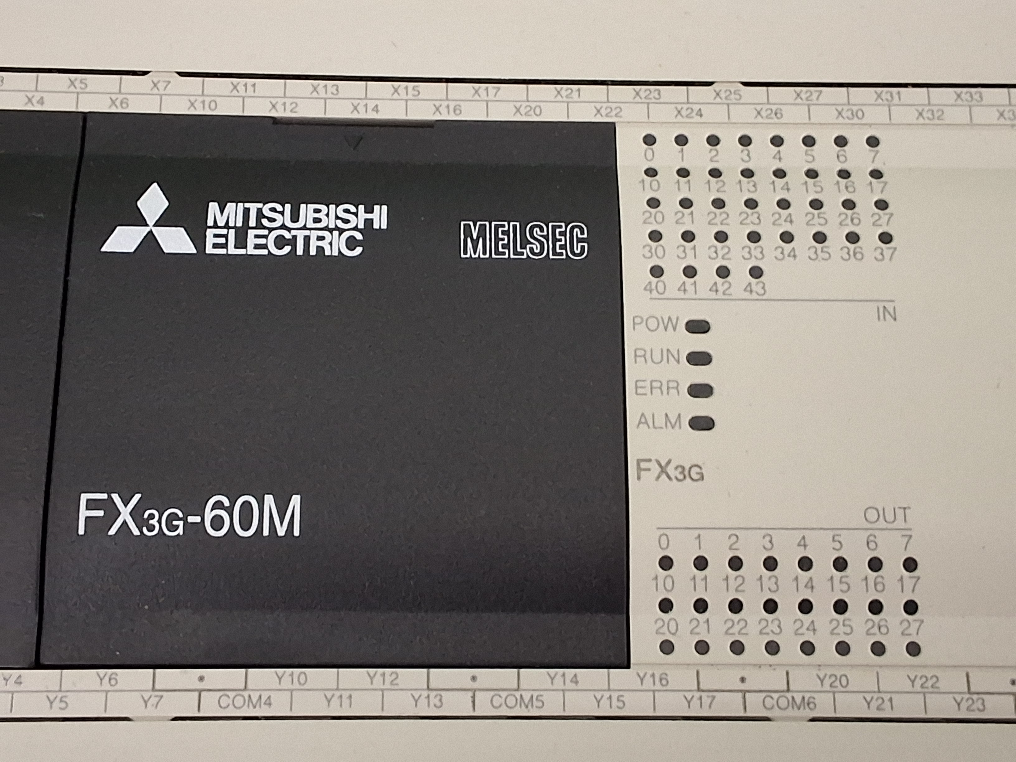Used MITSUBISHI FX3G-60M PROGRAMMABLE LOGIC CONTROLLER PLC MELSEC SERIES