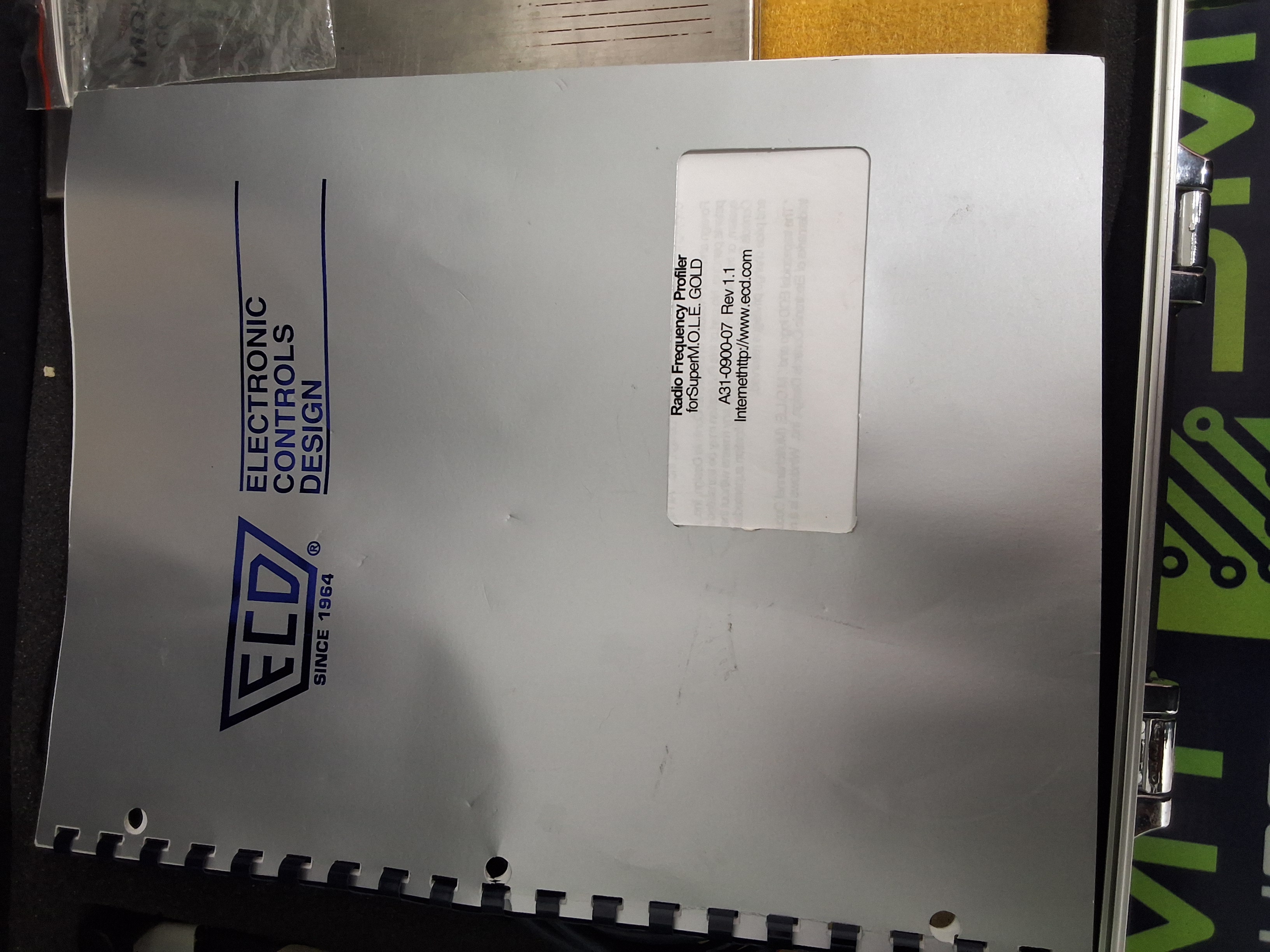 Used ECD SUPER M.O.L.E. GOLD THERMAL RADIO FREQUENCY PROFILER KIT E45-7647-45