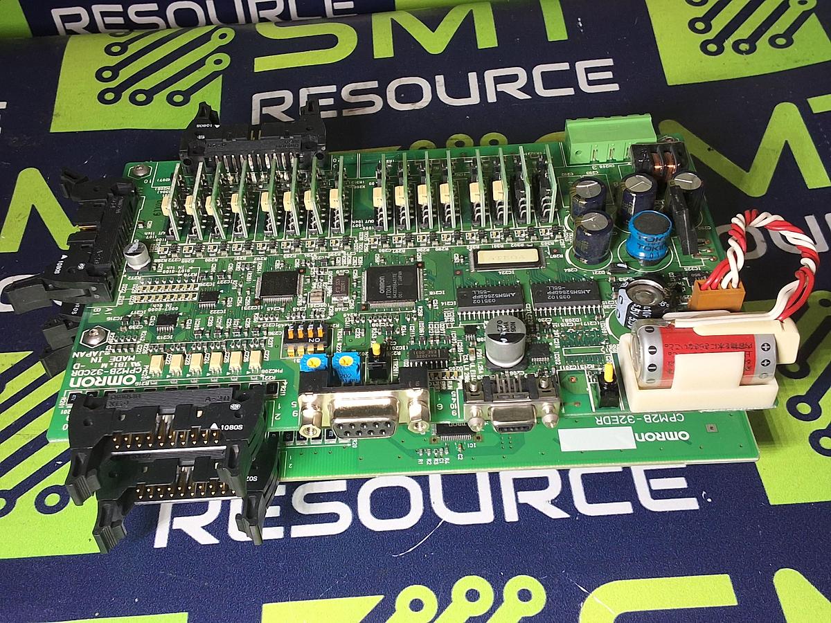 Used OMRON CPM2B-32CDR WITH OMRON CPM2B-32EDR CONTROLLER ASSEMBLY BOARD