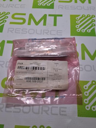 UNIVERSAL INSTRUMENTS 6301090337 PLATE - LOT OF 2 - NEW