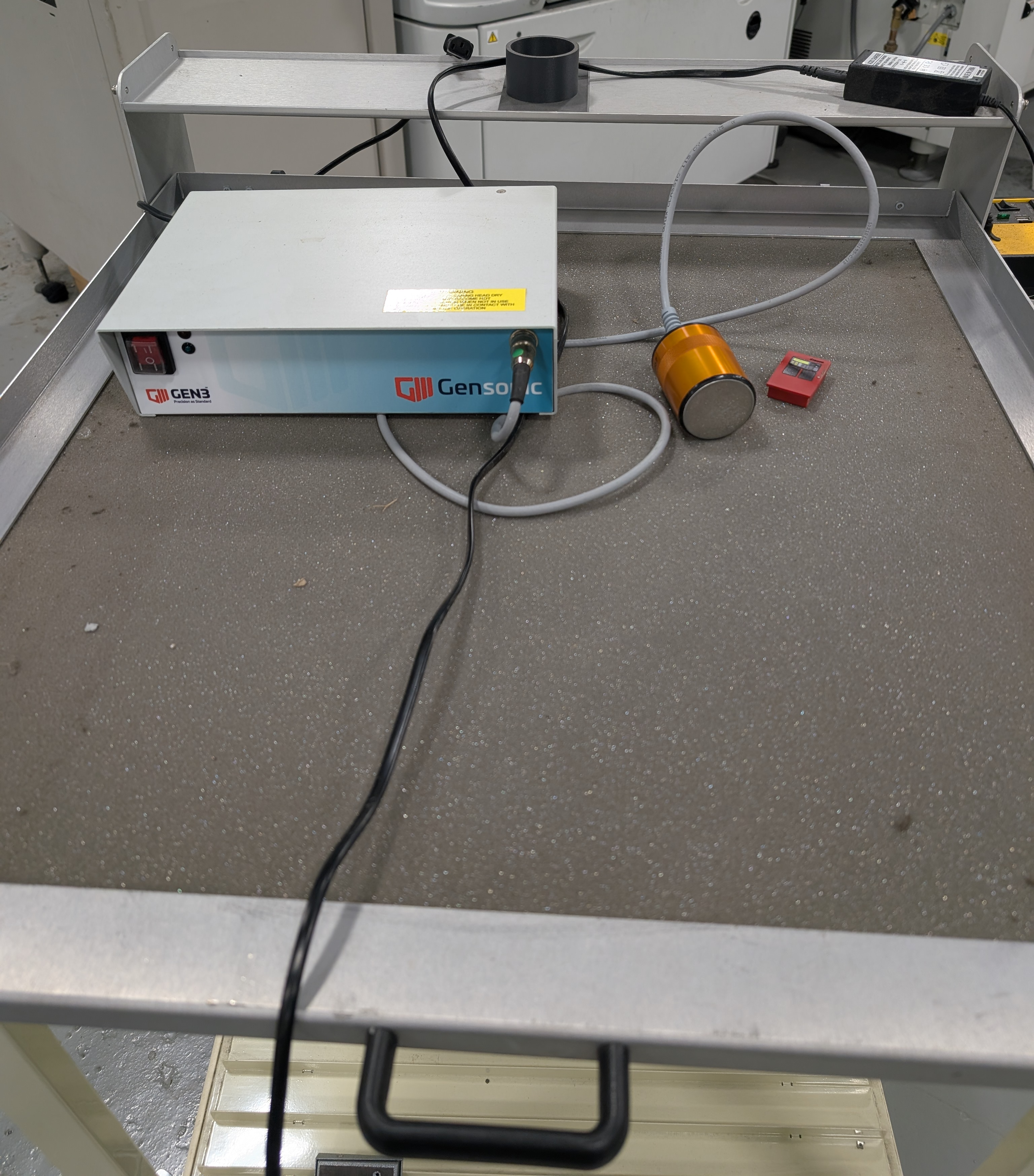 Used Stencil Storage Cart & Cleaner