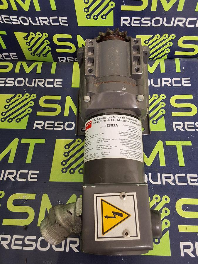 Used DAYTON 4Z383A DC GEARMOTOR 1/8HP 90V 31RPM 1.5A 