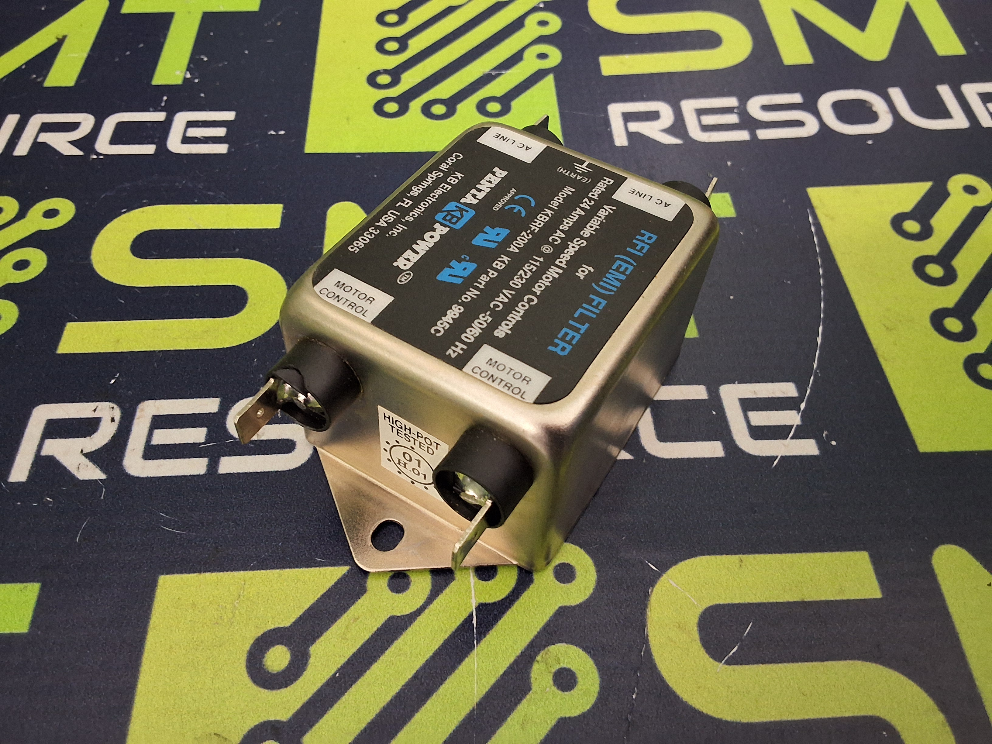 Used KB ELECTRONICS PENTA POWER KBRF-200A RFI (EMI) FILTER 9945C