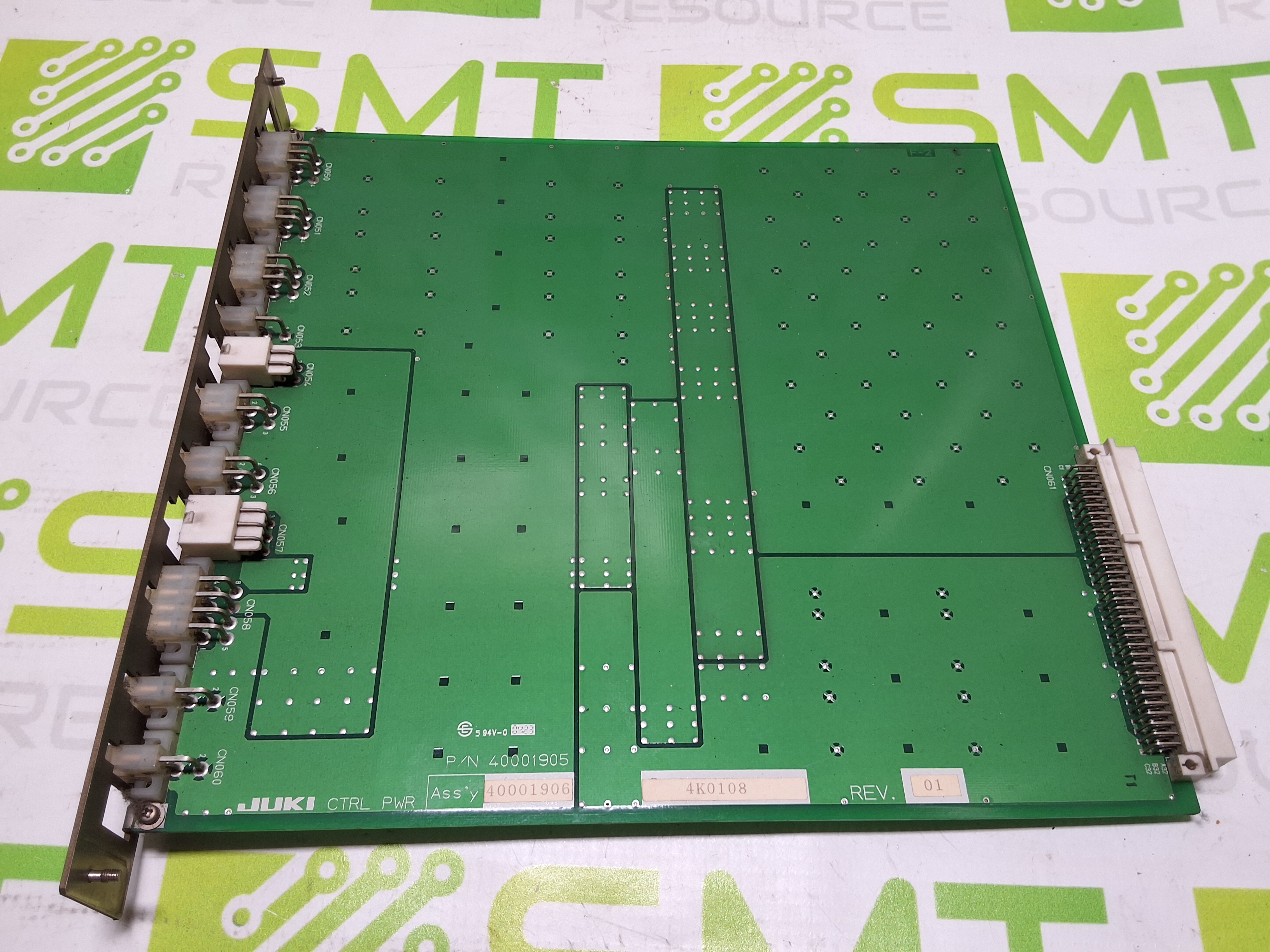 Used JUKI 40001905 40001906 CTRL PWR CONTROL POWER CIRCUIT BOARD REV. 01