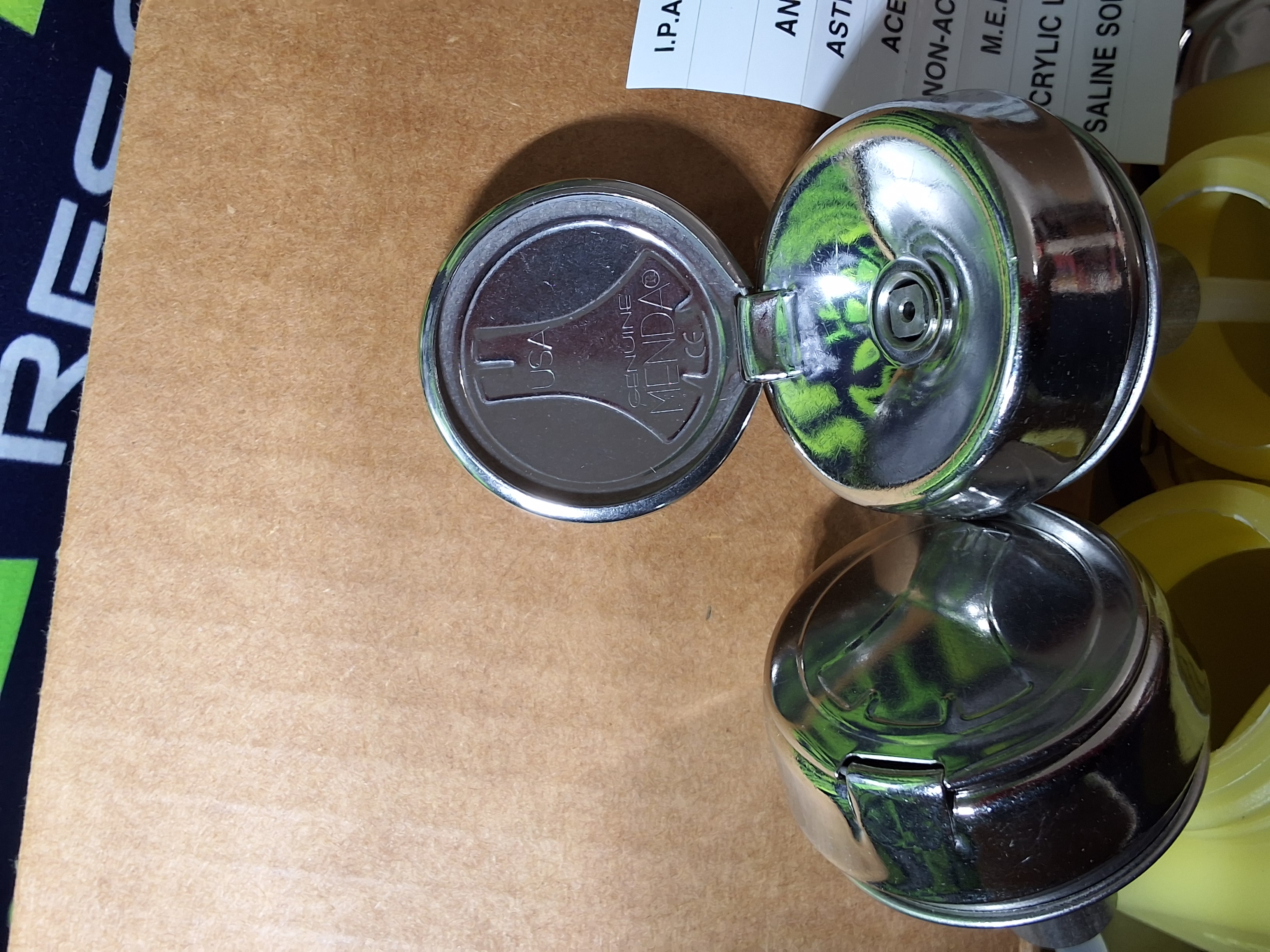 Used MENDA 6oz ONE-TOUCH LIQUID DISPENSER PUMP - BRAND NEW