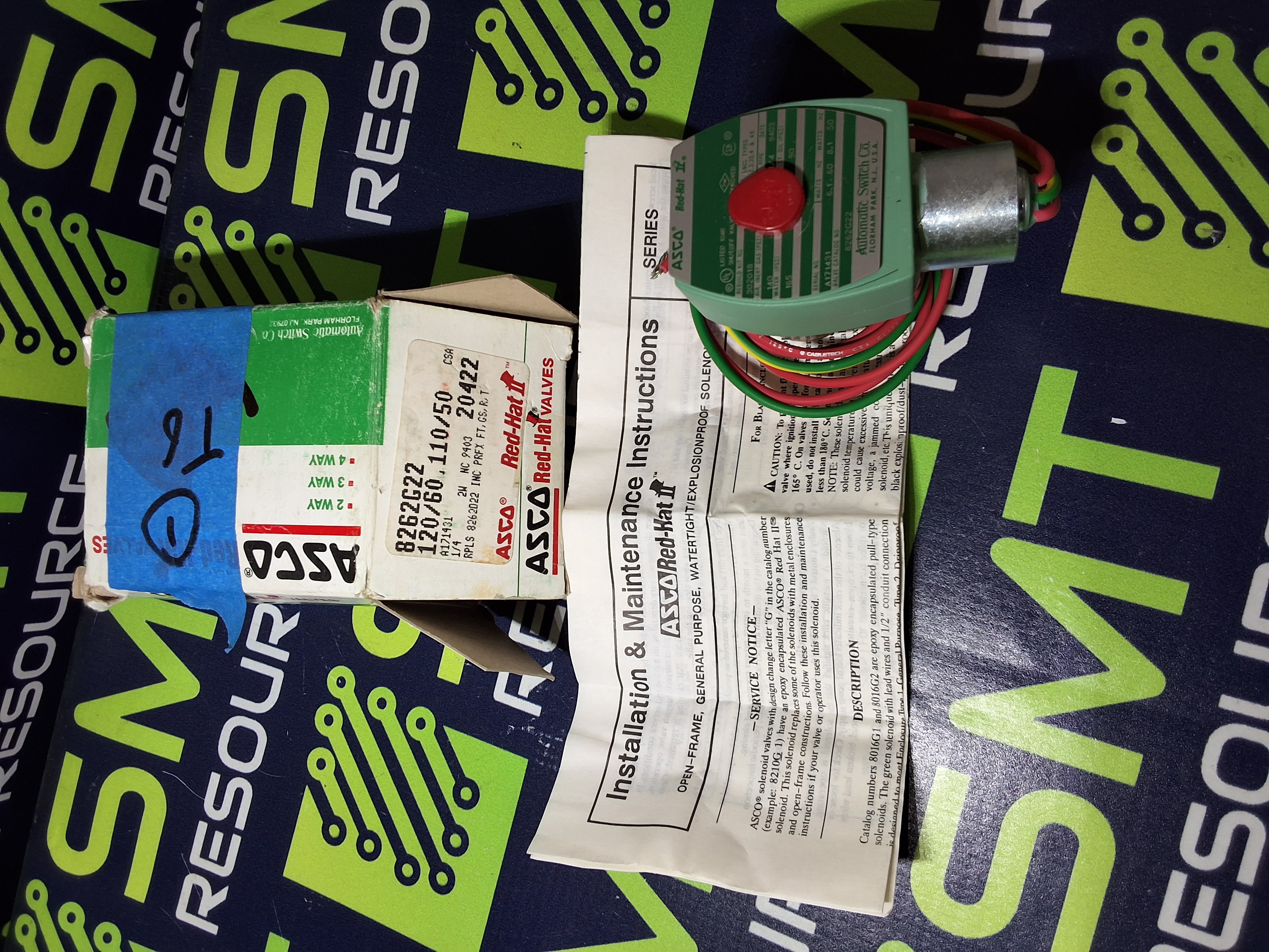 ASCO RED HAT 238210-032D / 8262G22 SOLENOID VALVE 120/60 110/50  - BRAND NEW