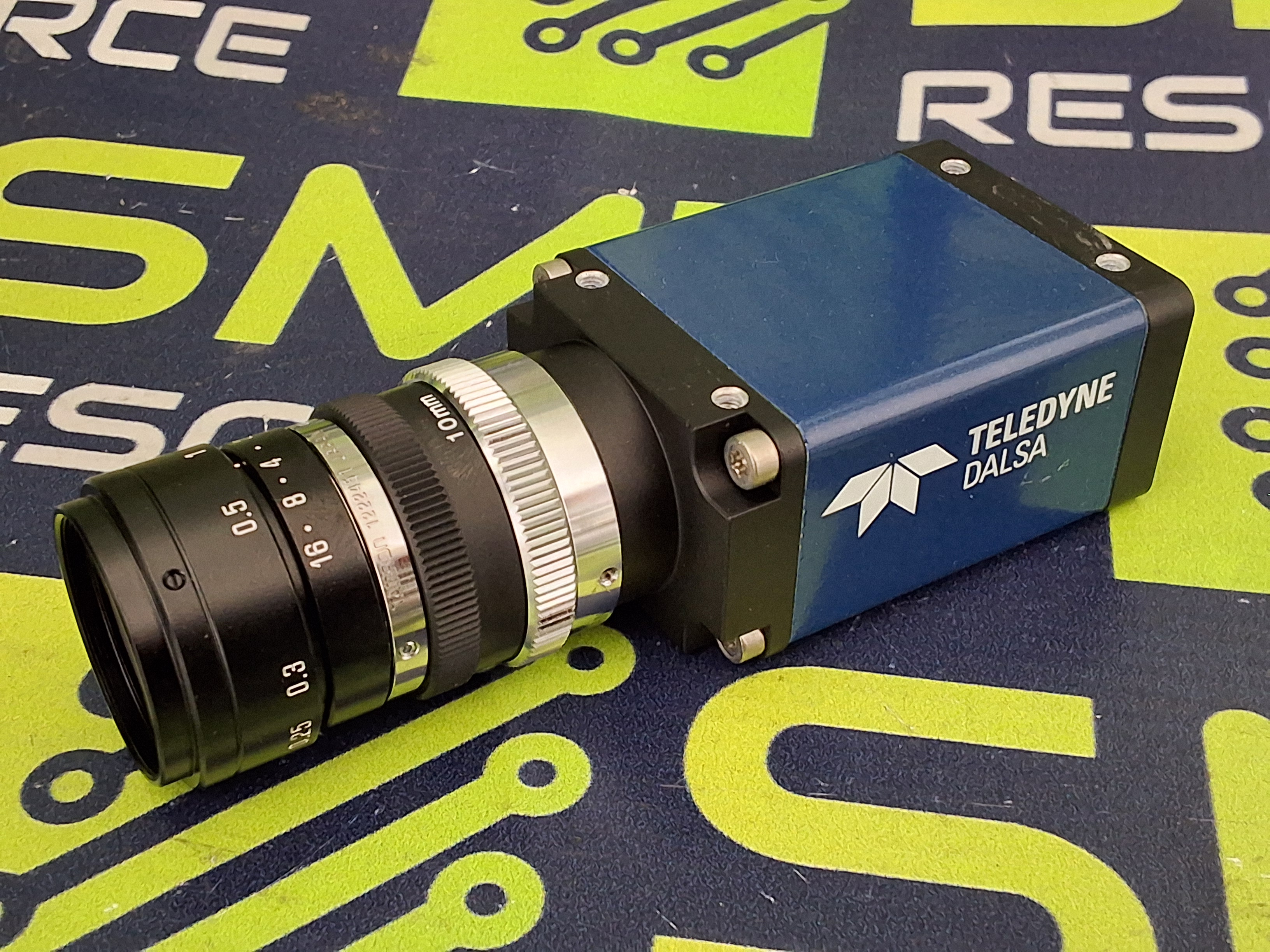 Used TELEDYNE DALSA CR-GEN0-M6400R3 INDUSTRIAL CAMERA WITH TAMRON 1222451 LENS