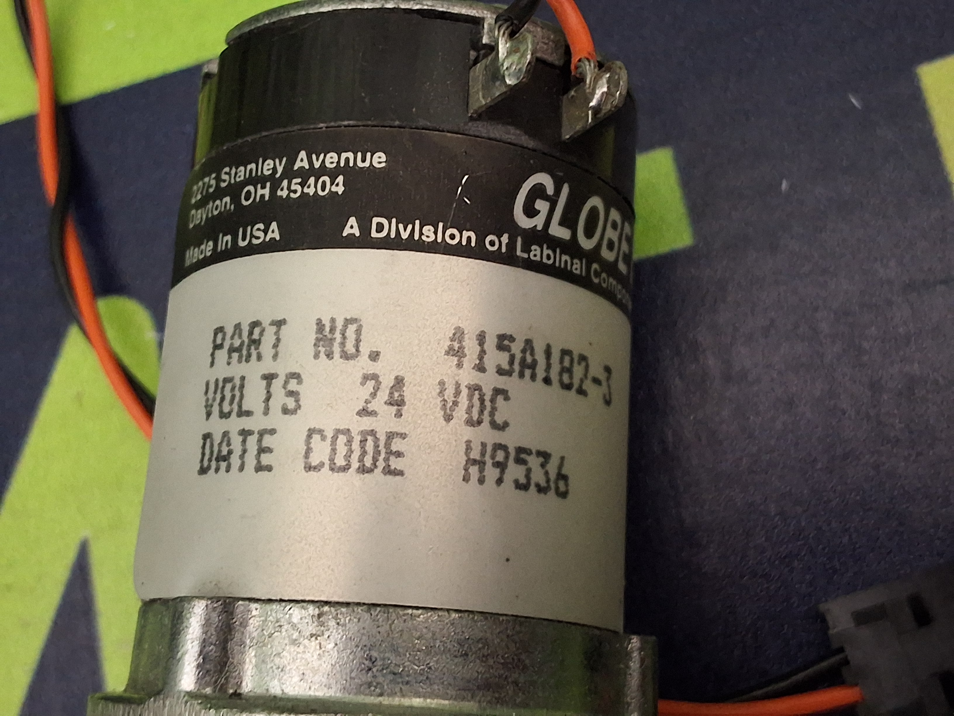 Used GLOBE MOTORS 415A182-3