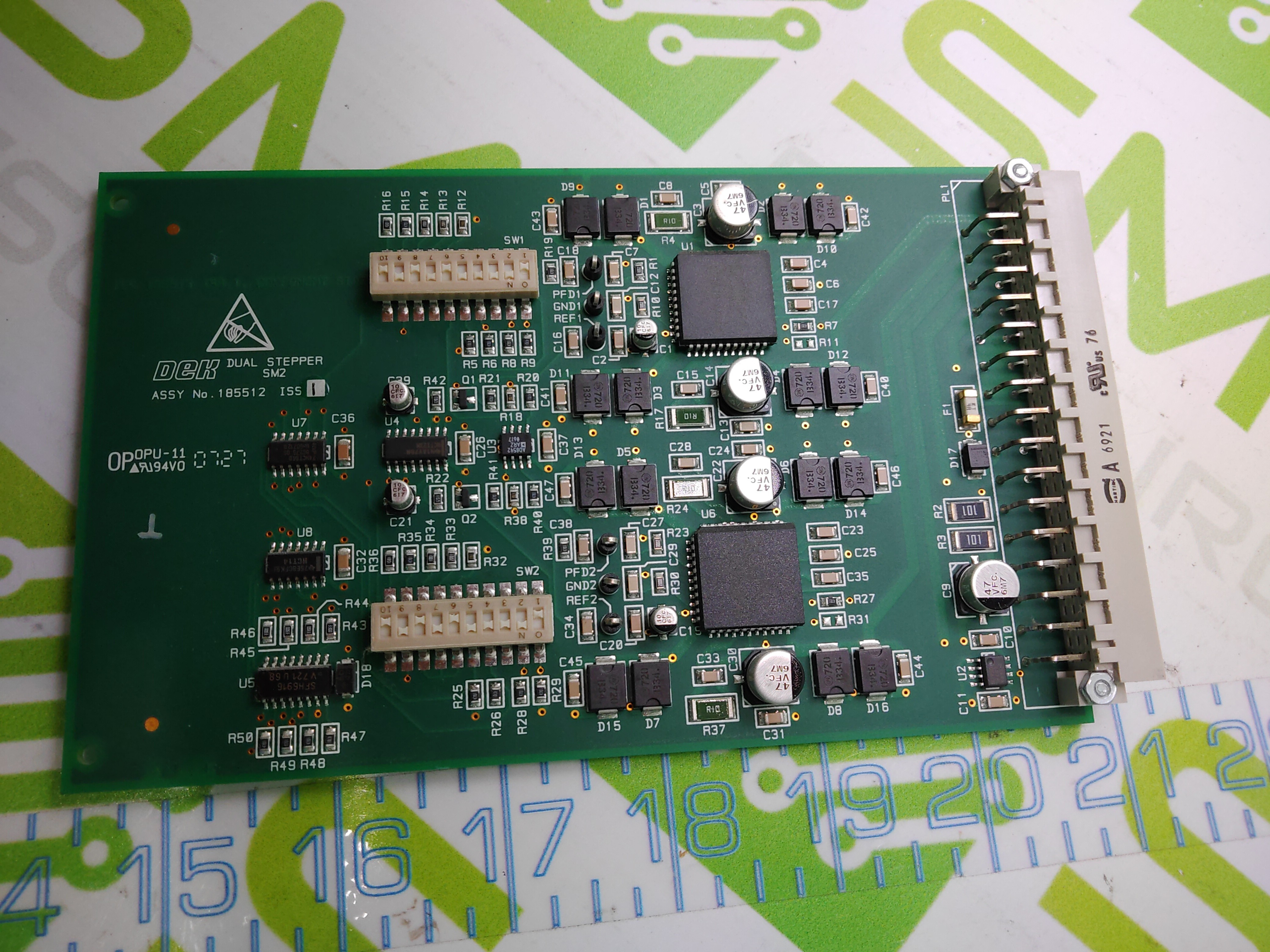 Used DEK 185512 DUAL STEPPER MODULE PROCESSOR SM2 