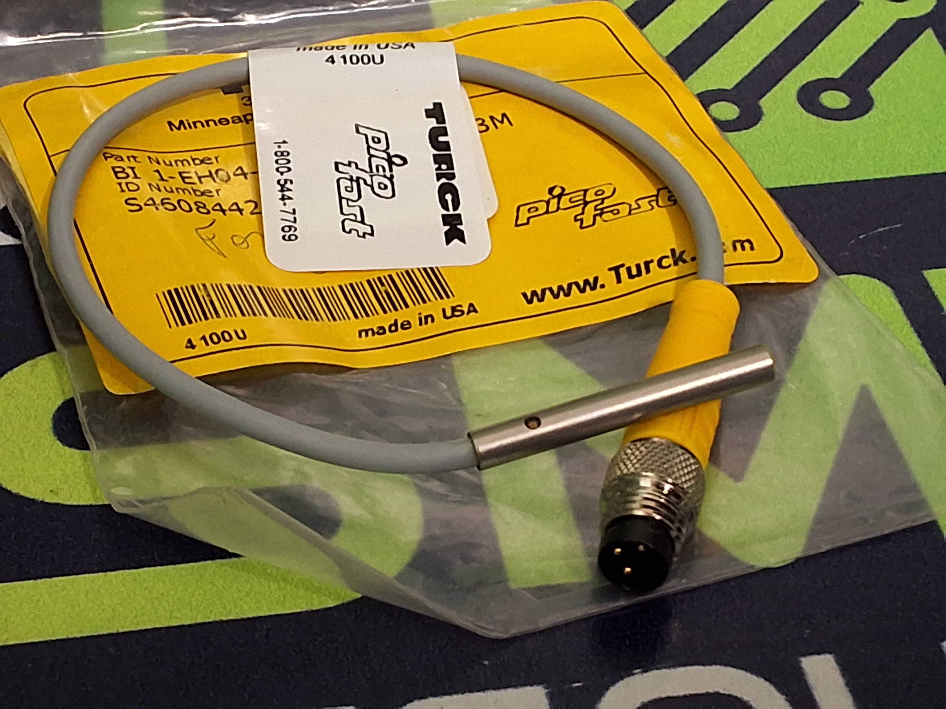 TURCK BI 1-EH04-AP6X-0.2M-PSG 3M INDUCTIVE PROXIMITY SENSOR S4608442 - BRAND NEW