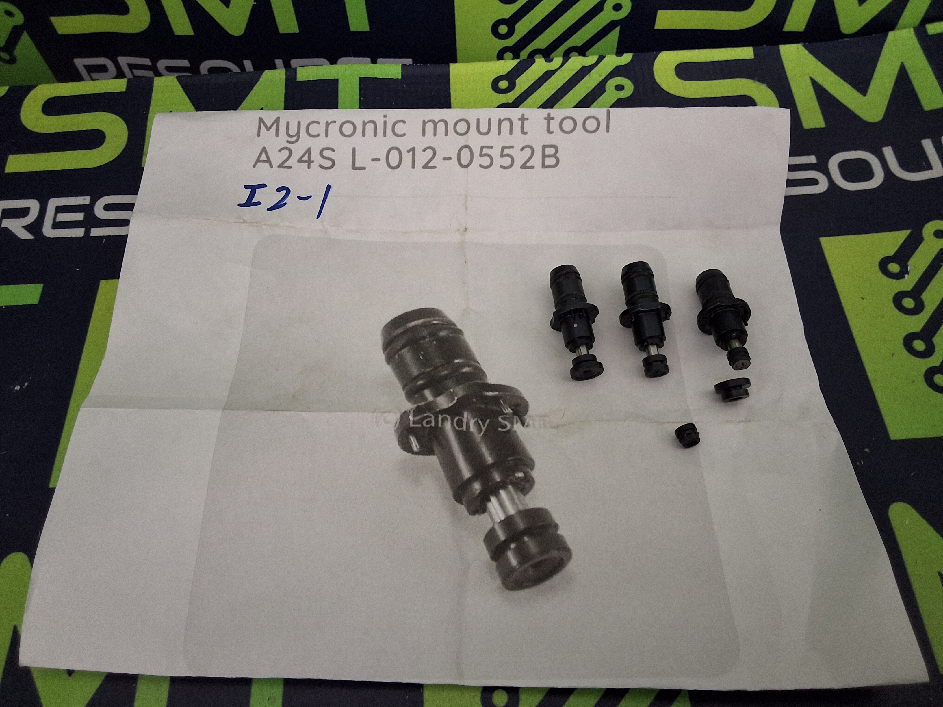 Used MYDATA MYCRONIC A24S L-012-0552B MOUNT TOOL - LOT OF 3 -