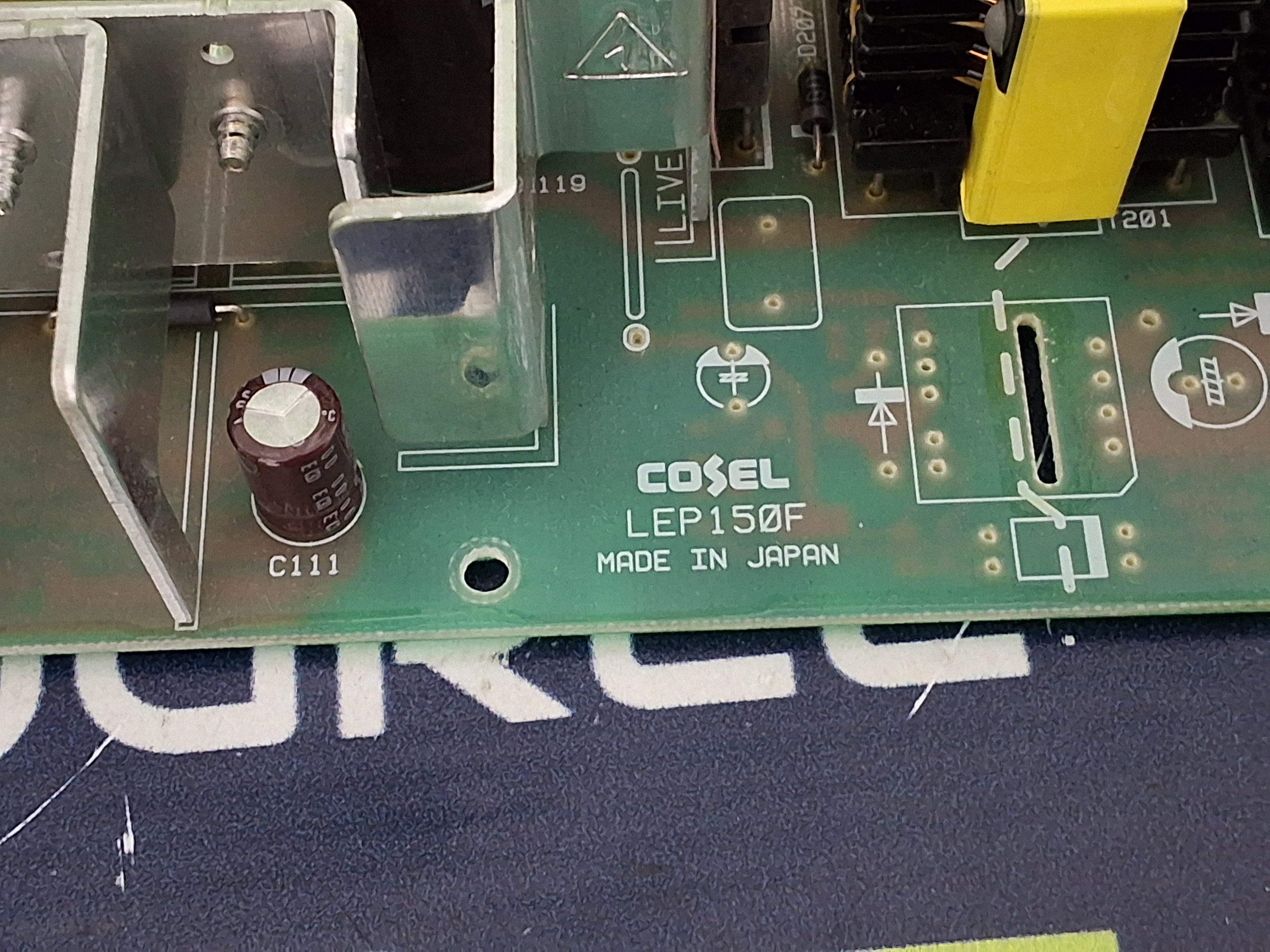 Used COSEL LEP150F-24 SWITCHING POWER SUPPLY 24V DC 6.3A