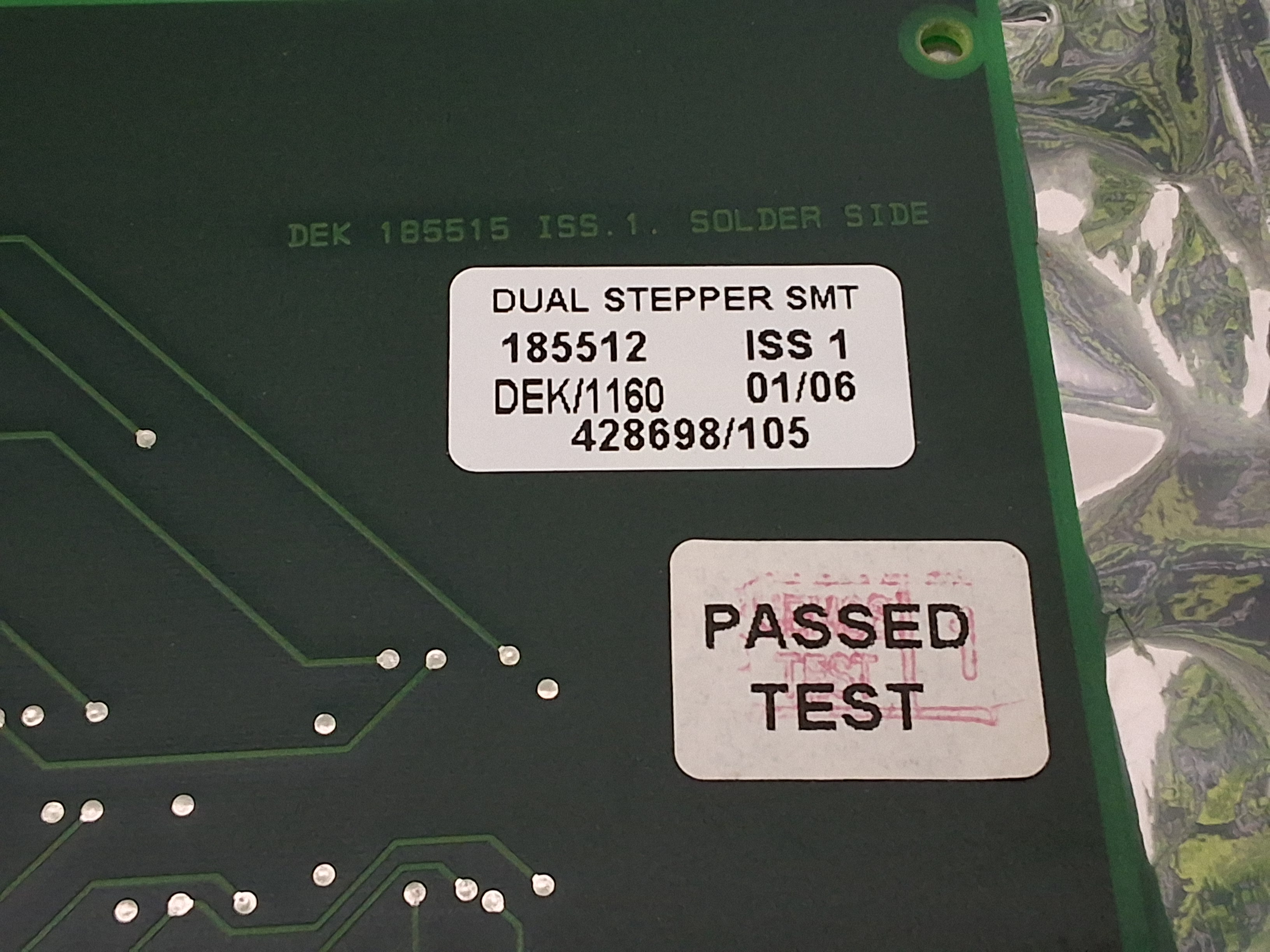 Used DEK 185512 / 185515 DUAL STEPPER SM2 CIRCUIT BOARD