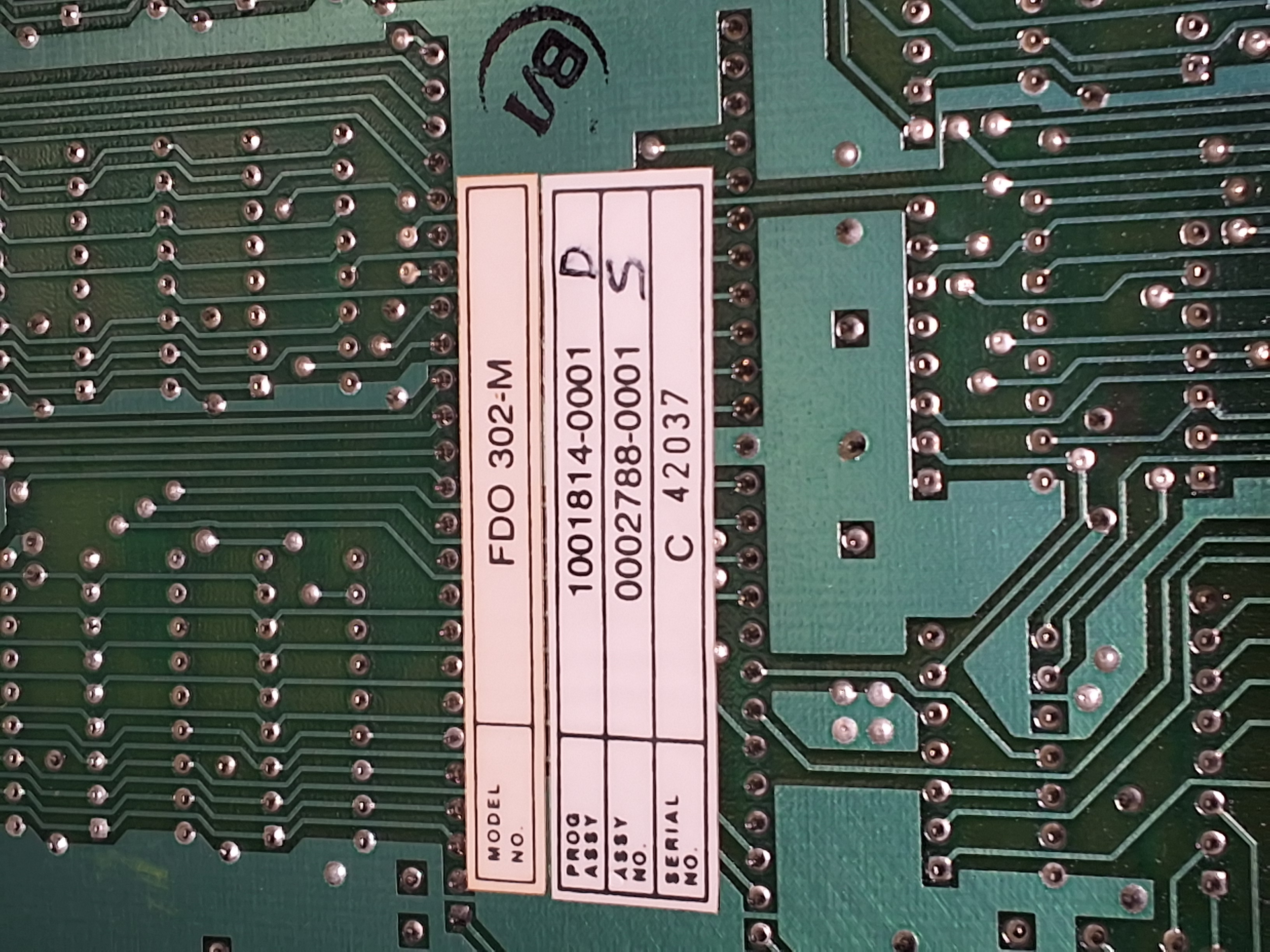 Used CONTACT SYSTEMS FDO-302M DISK CONTROLLER PCB