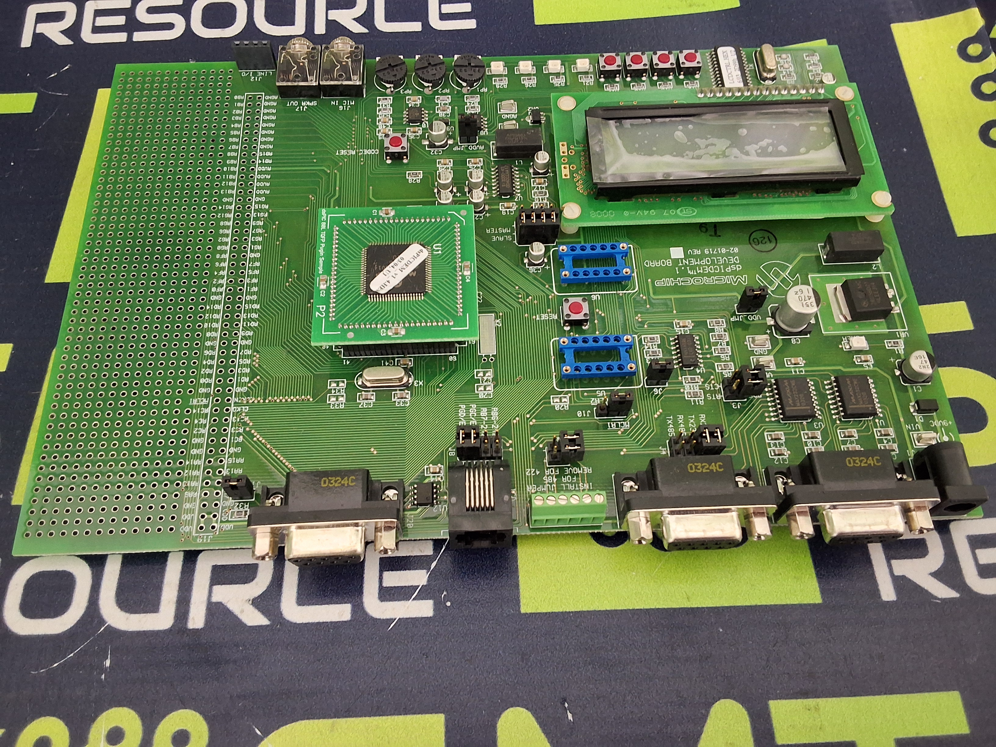 Used MICROCHIP 02-01719 dsPICDEM 1.1 DEVELOPMENT BOARD 05-01719AA ASSY# 02-01719-R2