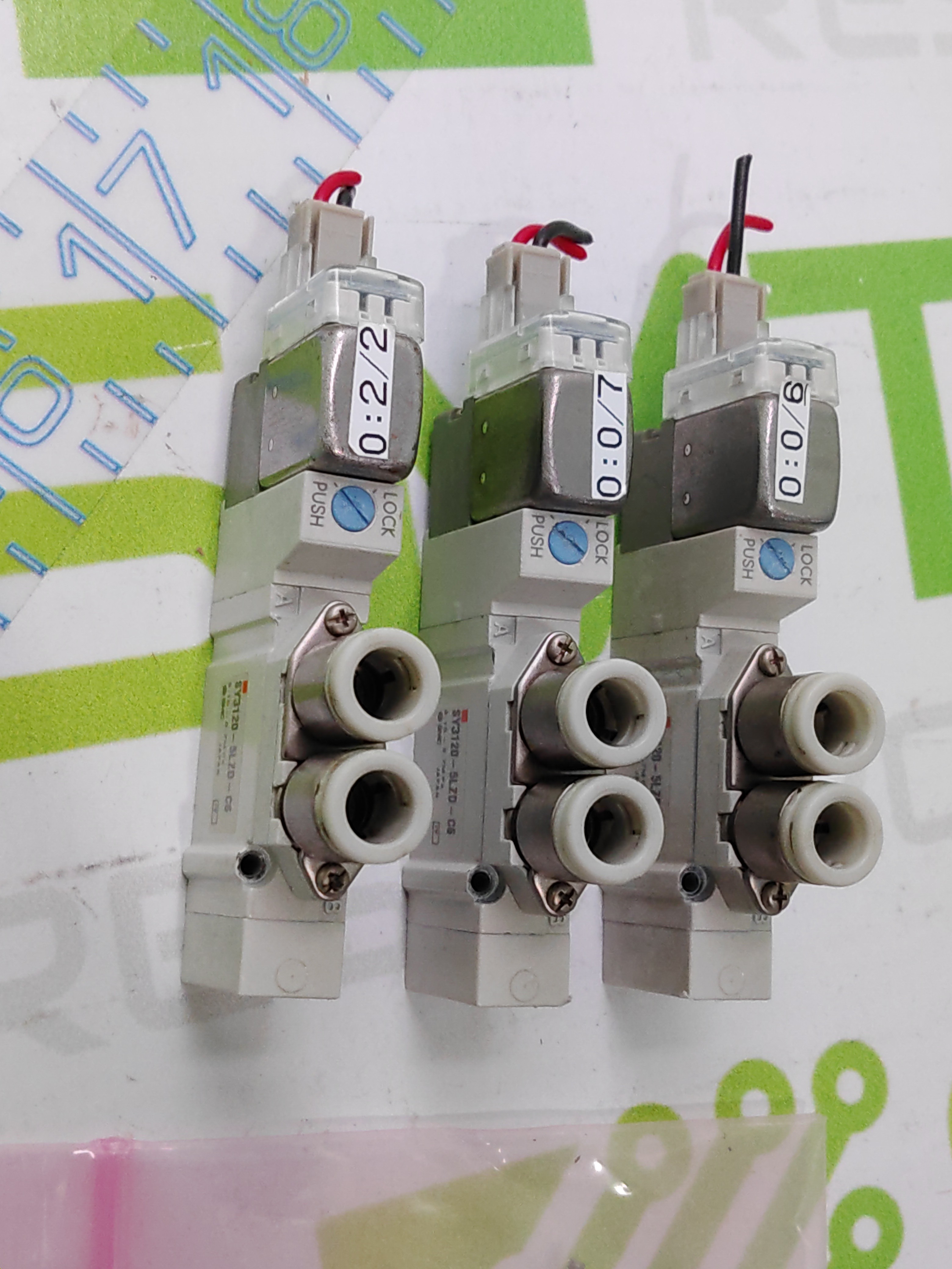 Used SMC SY3120-5LZ-C6 SOLENOID VALVE