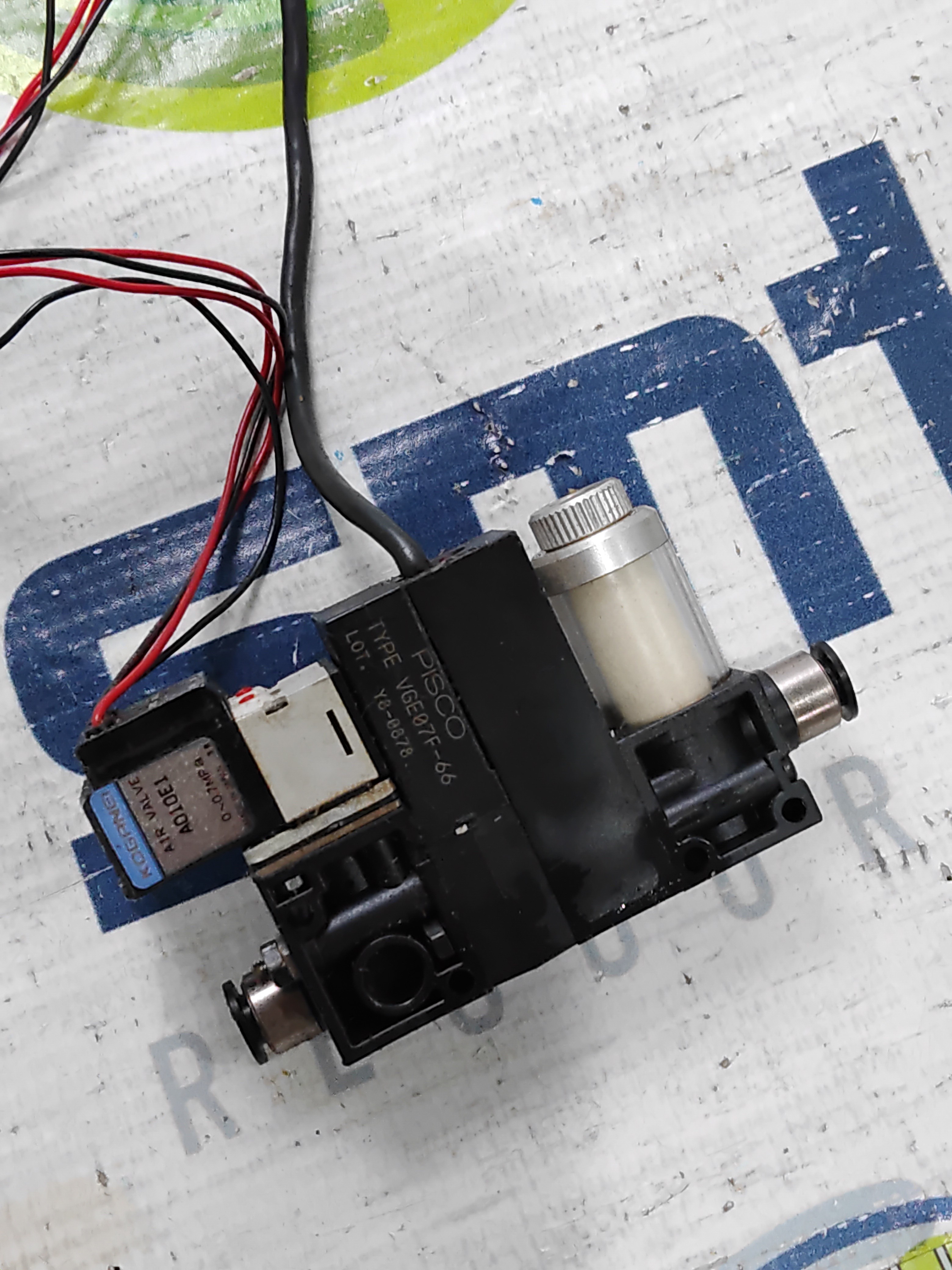 Used PISCO VGE07F-66-DC24S VACUUM GENERATOR