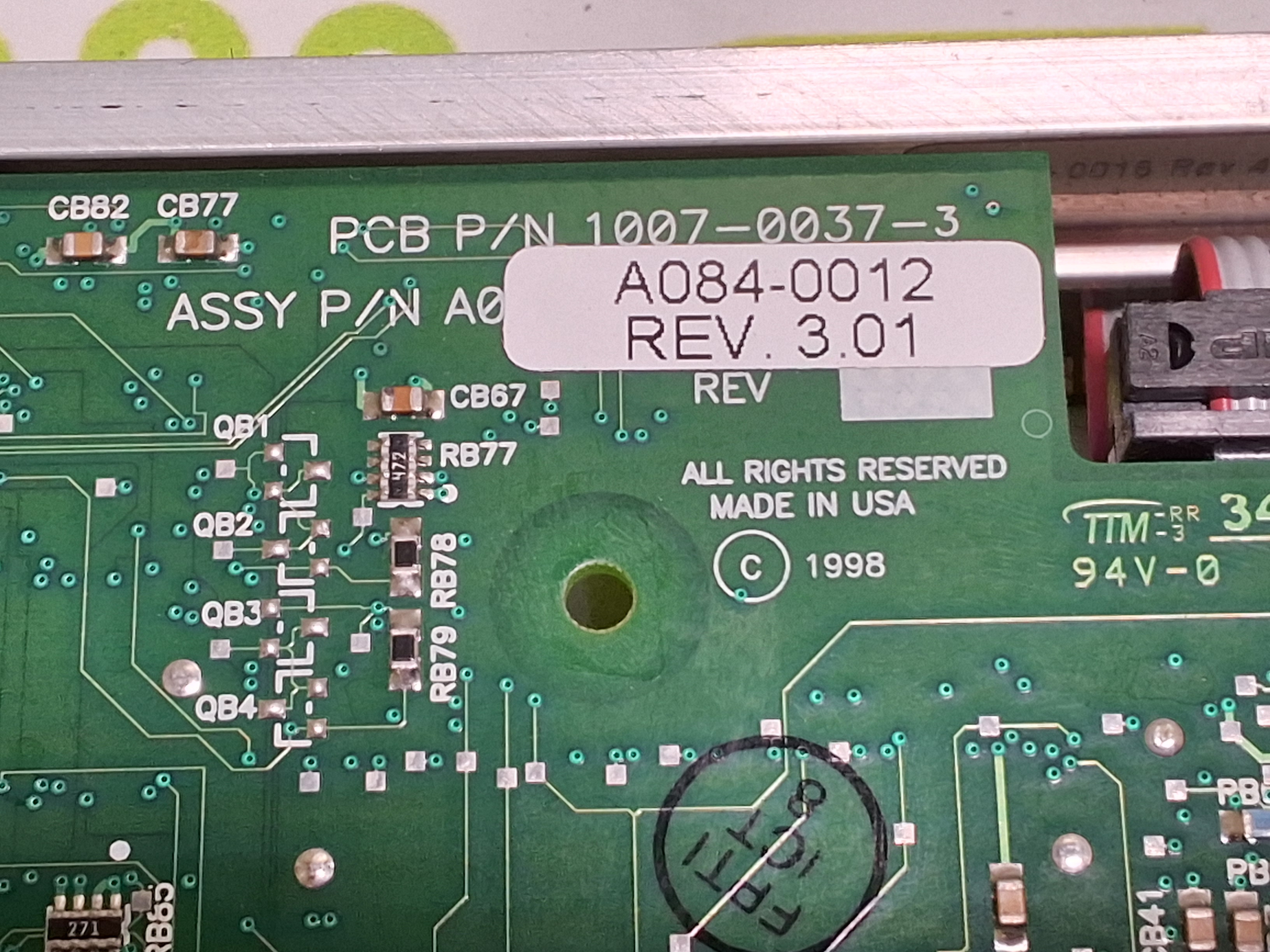 Used MOTION ENGINEERING MEI XMP-CPCI A084-0012 PCB 1007-0037-3