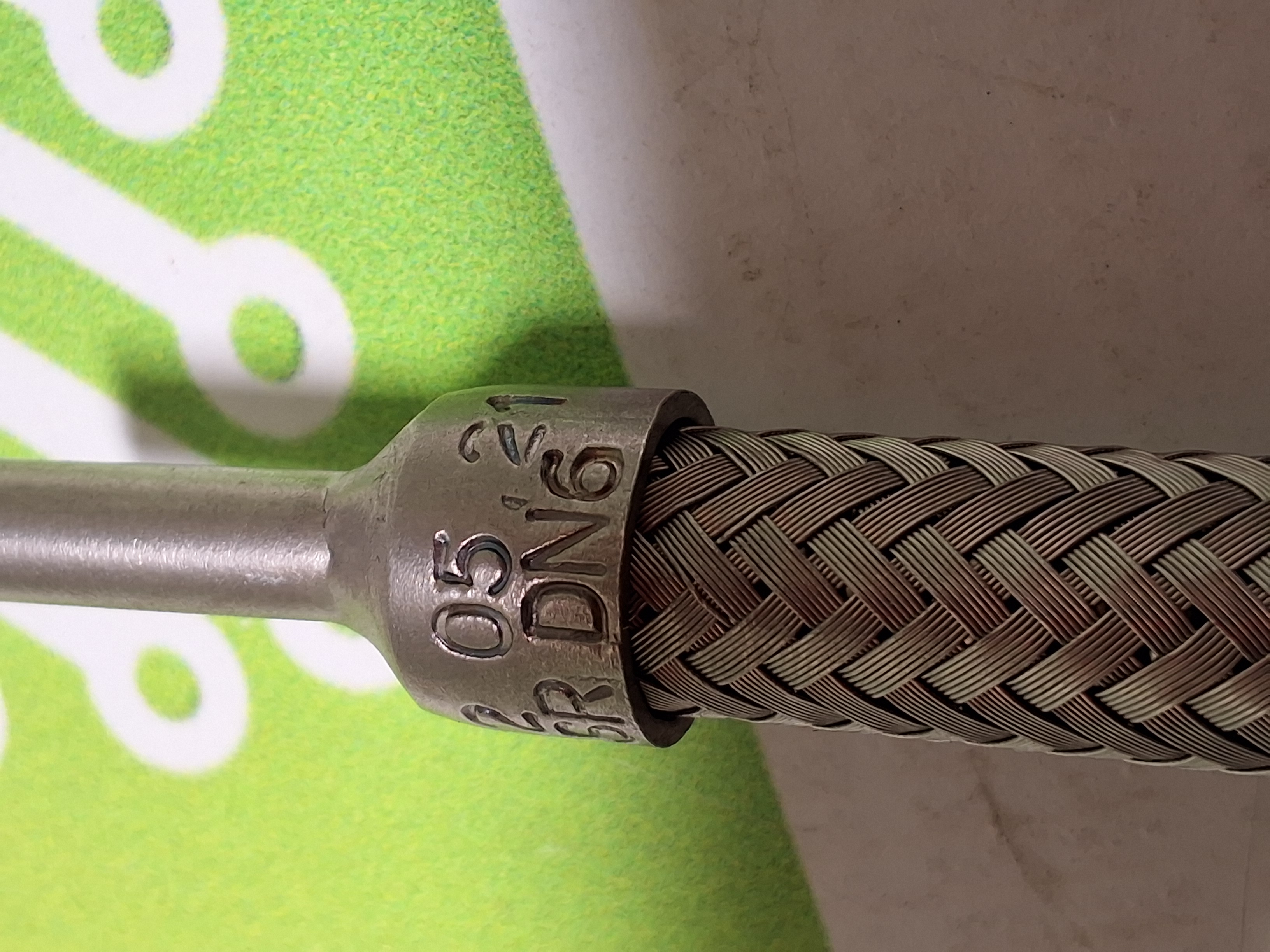 HYDRA SR DN6 RS331 L12 08.21 STAINLESS STEEL FLEXIBLE HOSE