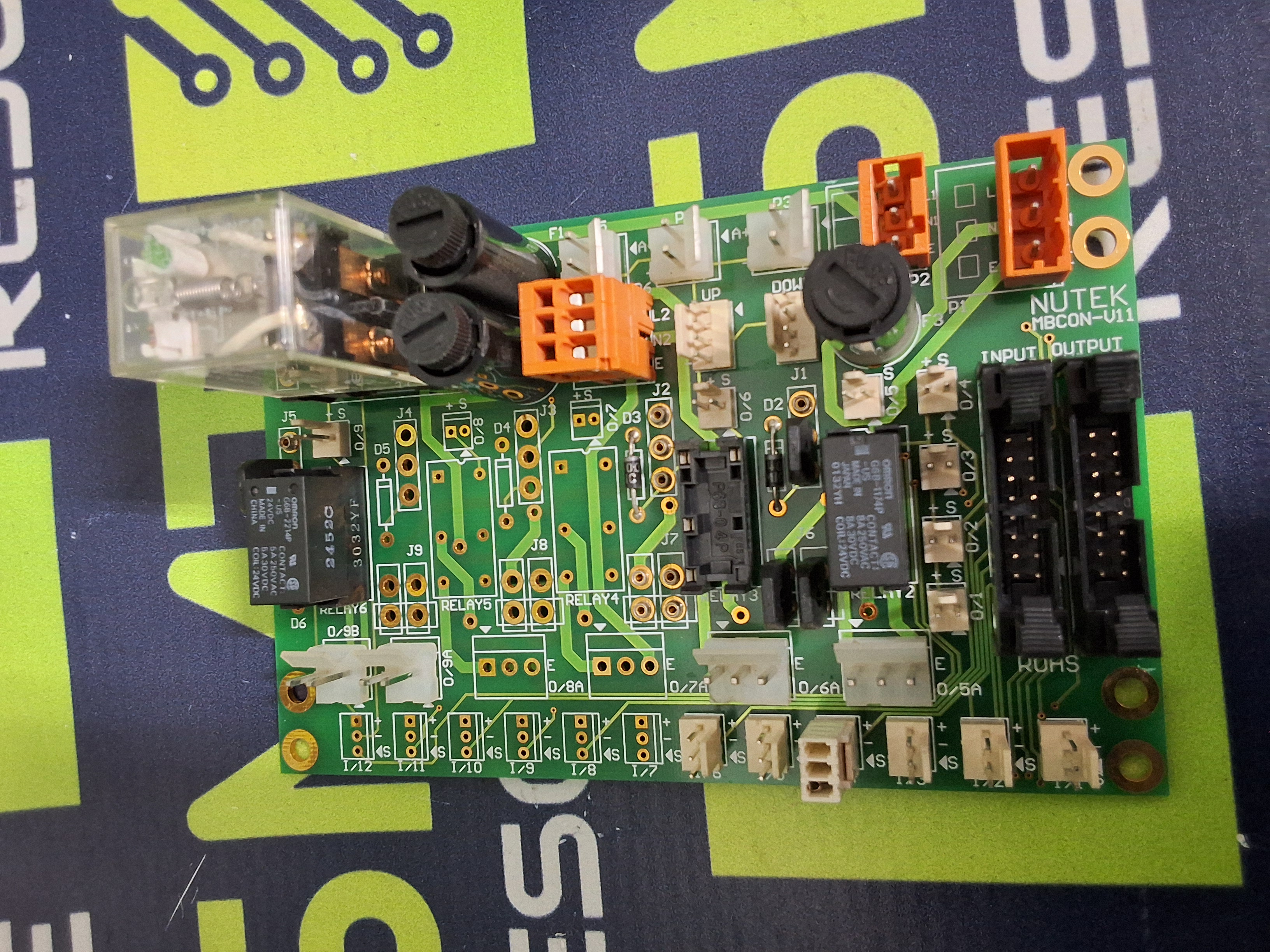 Used NUTEK MBCON-V11 RELAY/CONTROL CIRCUIT BOARD