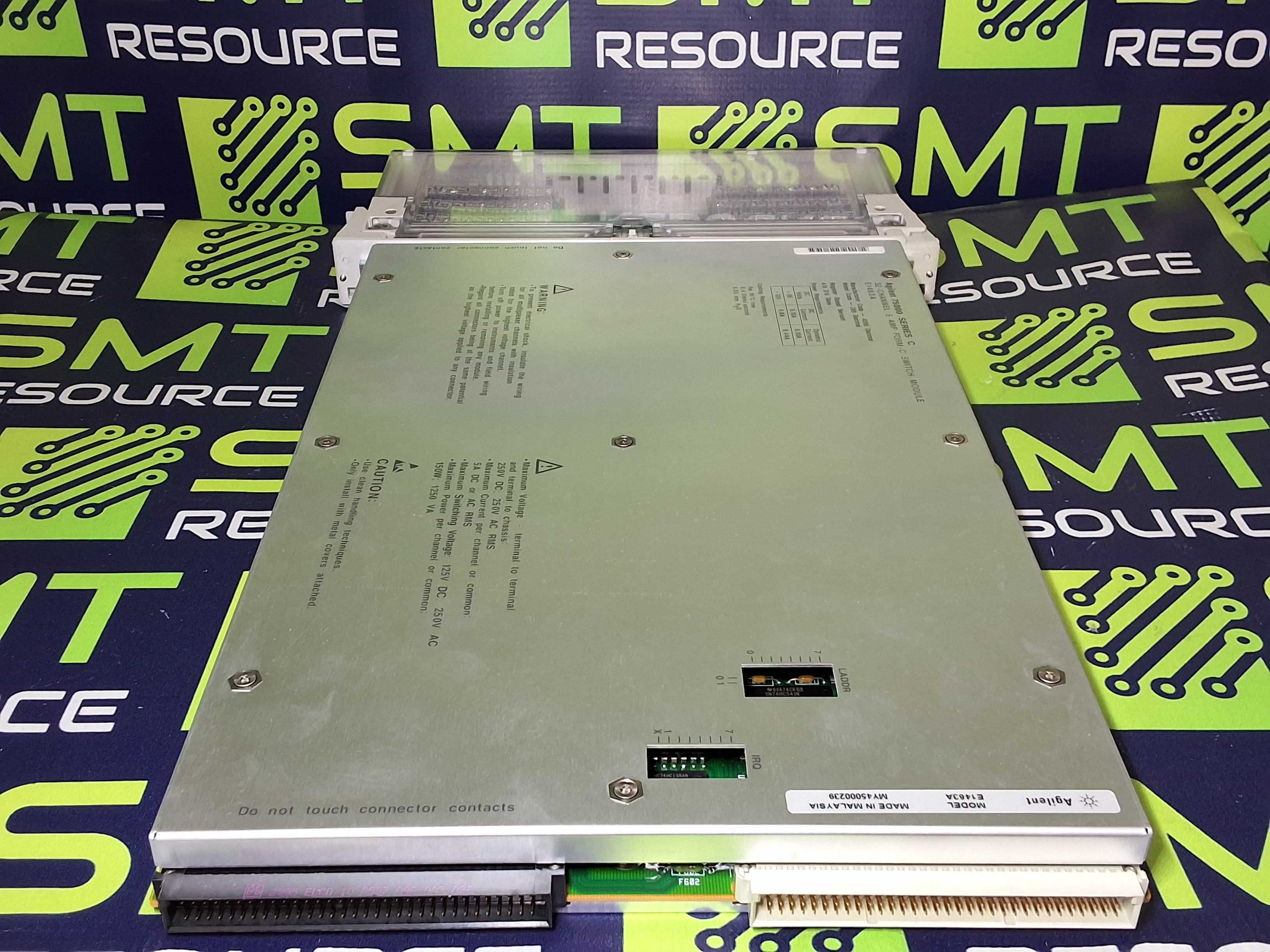 Used AGILENT 75000 SERIES C E1463A 32-CHANNEL 5 AMP FORM - C SWITCH MODULE