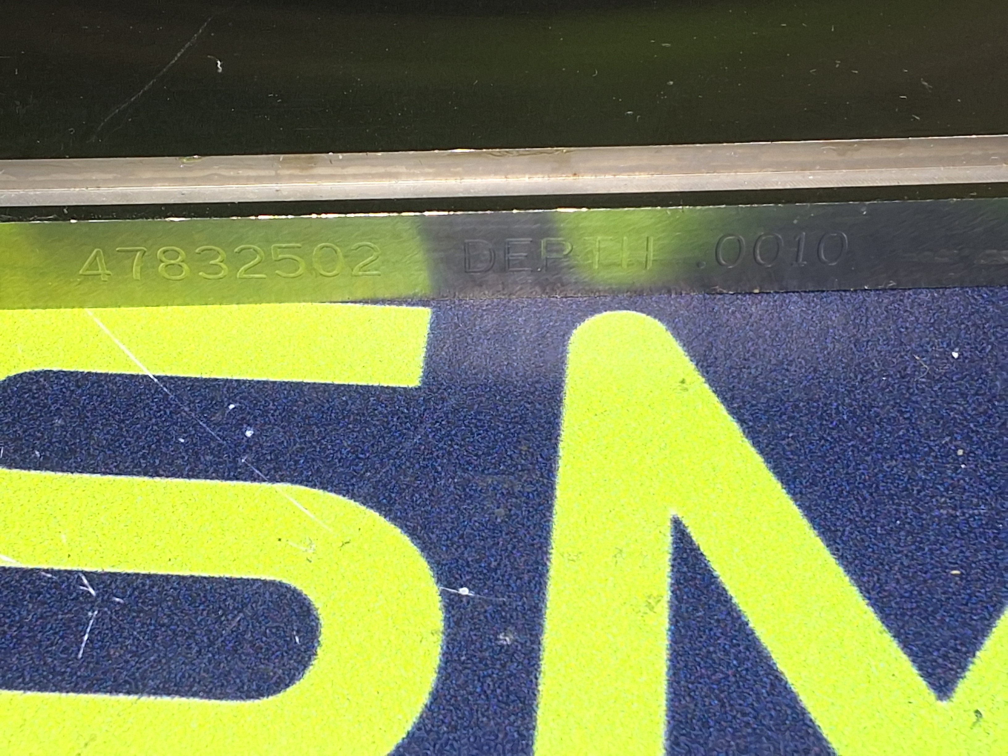 Used UNIVERSAL INSTRUMENTS 4783502 DEPTH .0010 CALIBRATION PLATE