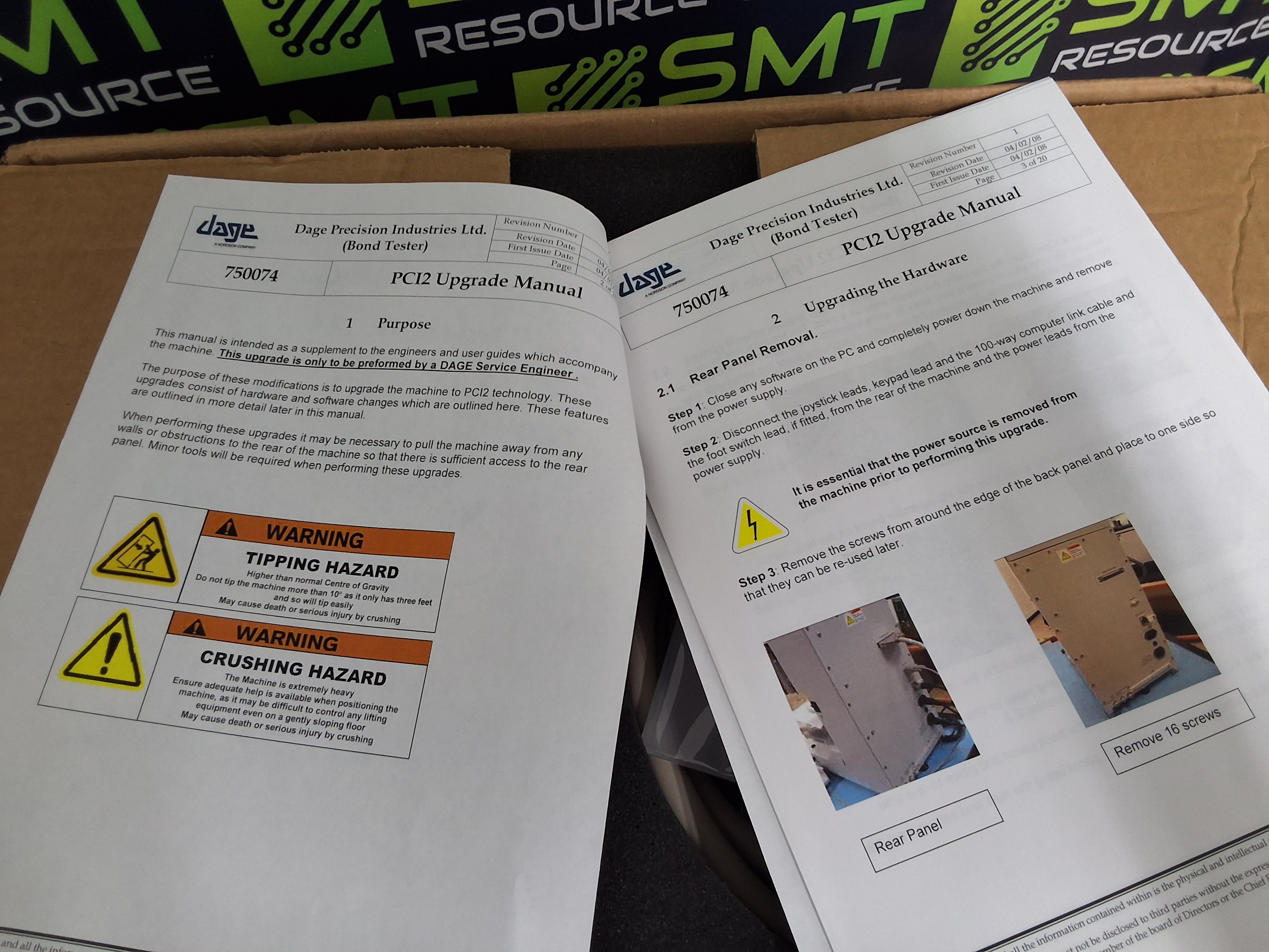 NORDSON PC756 DAGE-ISA/PCI2-UPGRADE ASSEMBLY / DAGE 4000 UPGRADE KIT FROM ISA TO PCI2 - BRAND NEW