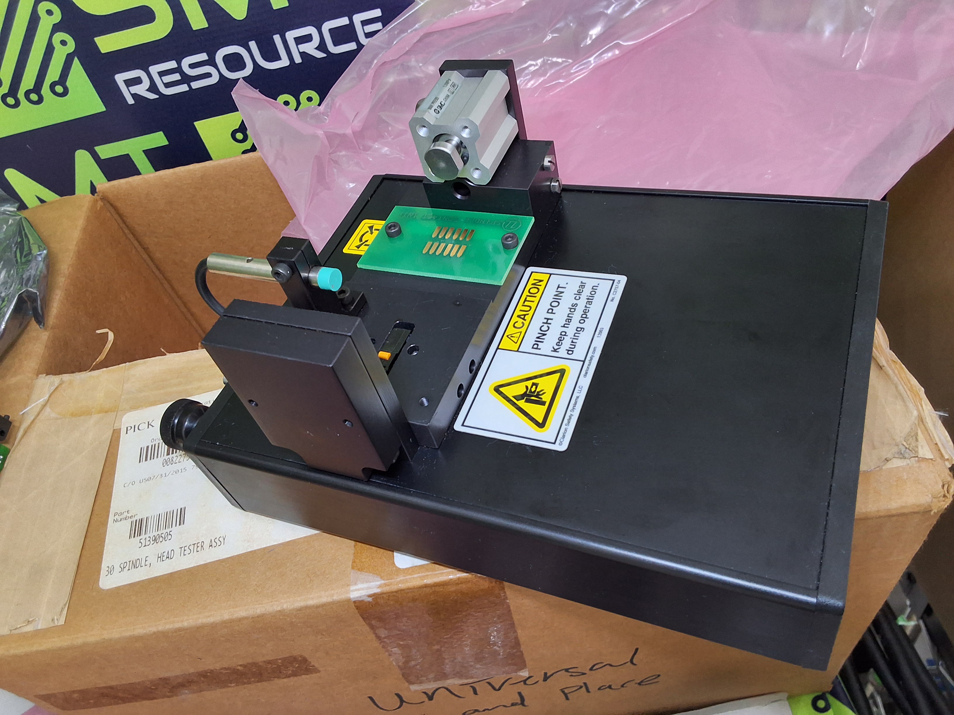 UNIVERSAL INSTRUMENTS 51634901 / 51390505 SPINDLE TESTER ASSEMBLY WITH 51935001 SETUP SPINDLE - BRAND NEW
