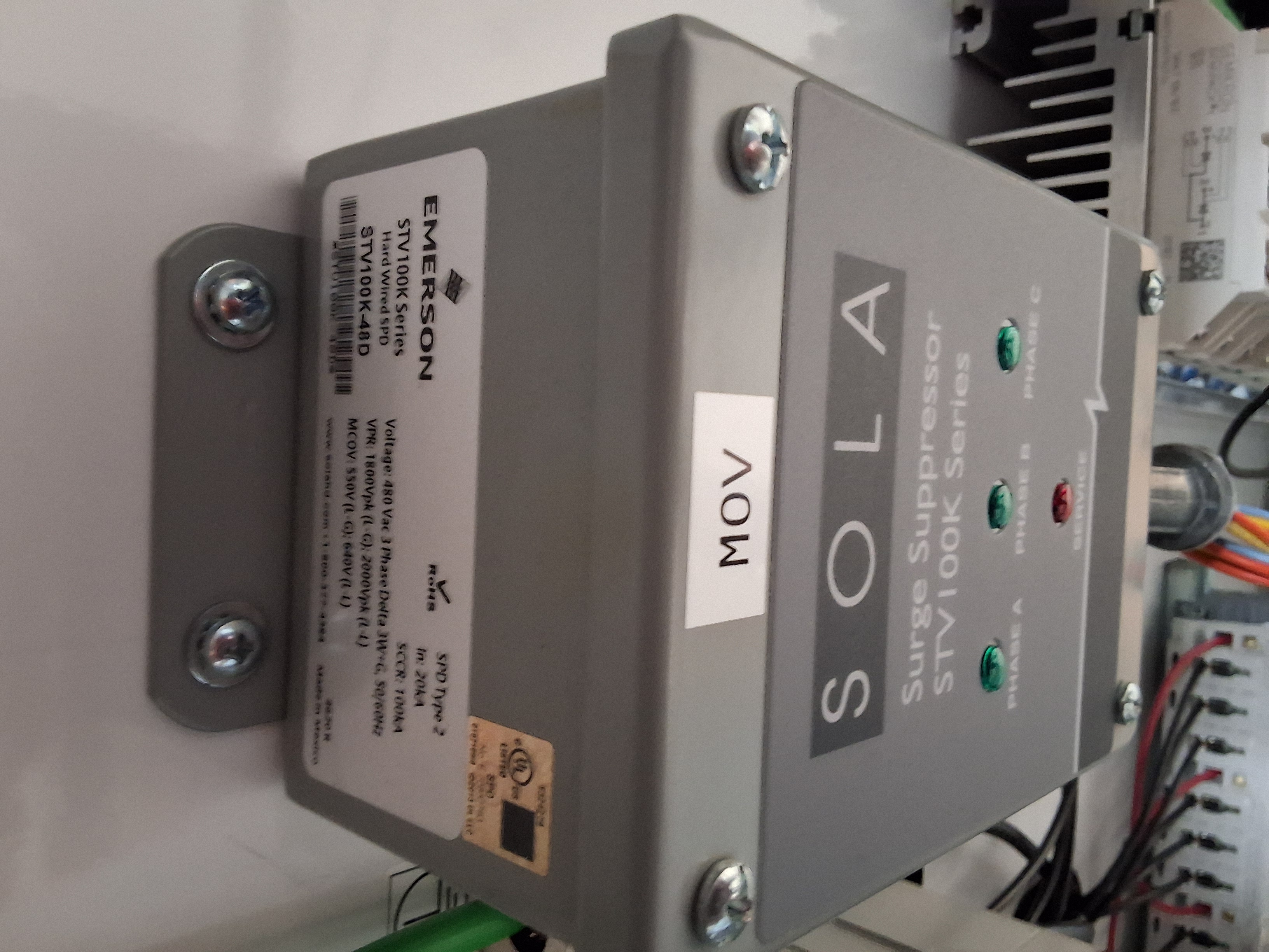 Used SOLATRON SolaHD EMERSON 63TCA350 3-PHASE POWER CONDITIONER & VOLTAGE REGULATOR 480VAC 50kVA - TESTED