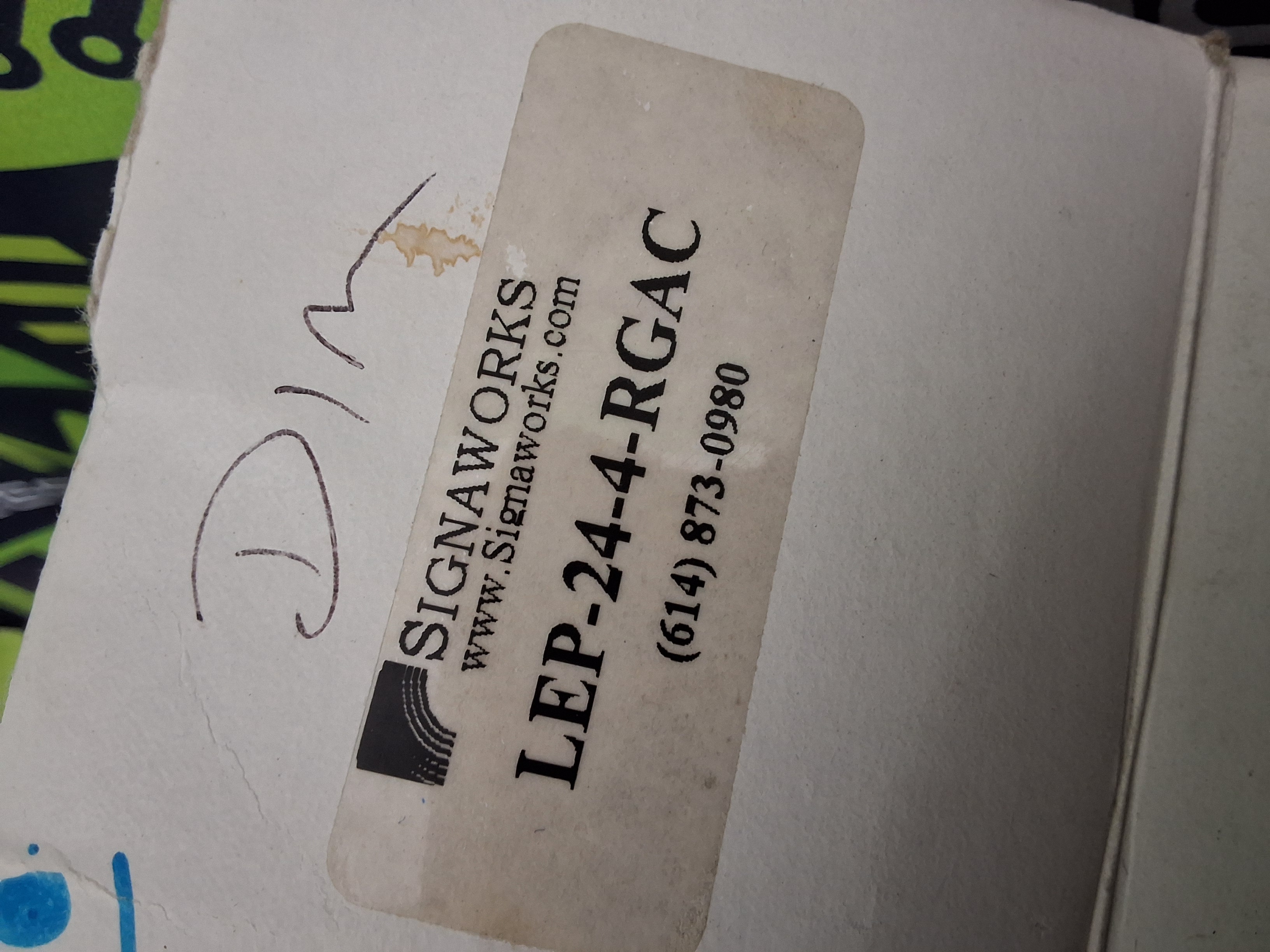 SIGNAWORKS LEP-24-4-RGAC SIGNAL TOWER STACK LIGHT LEP244RGAC - BRAND NEW