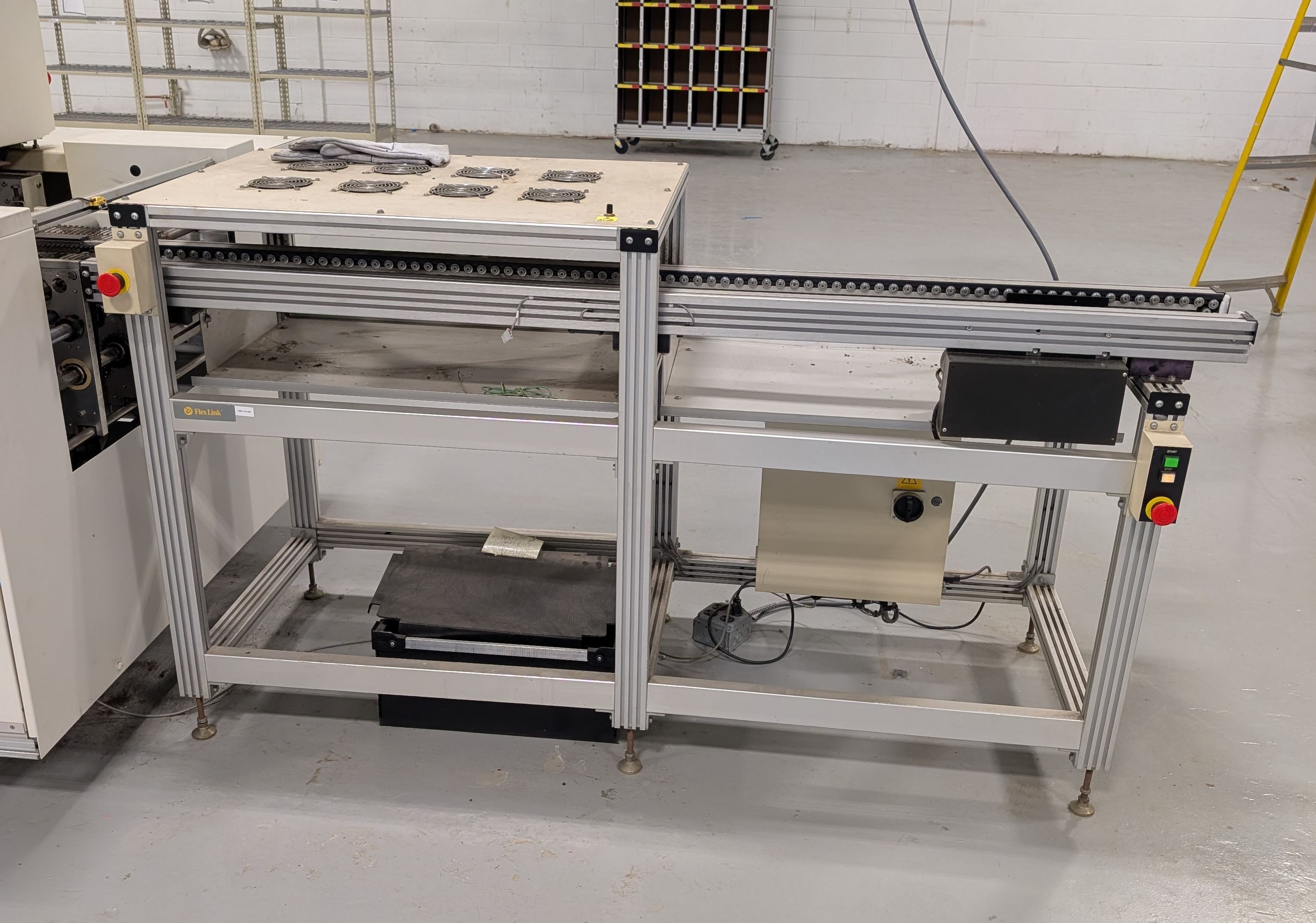 Used Flexlink 6' Roller Edge Conveyor 