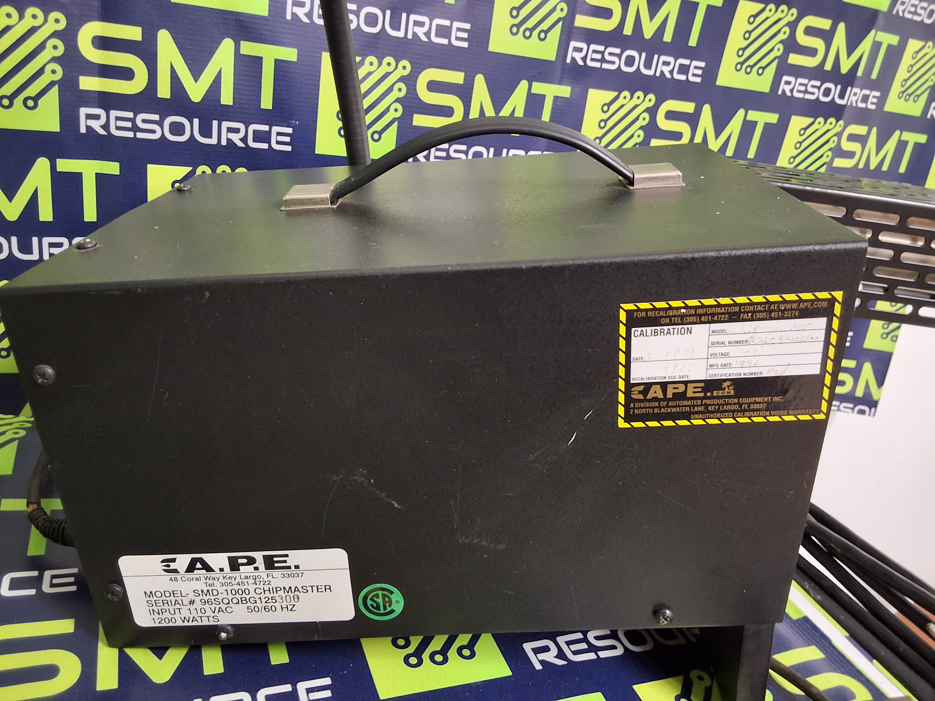 Used A.P.E. SMD-1000 CHIPMASTER REWORK AND REPAIR SYSTEM