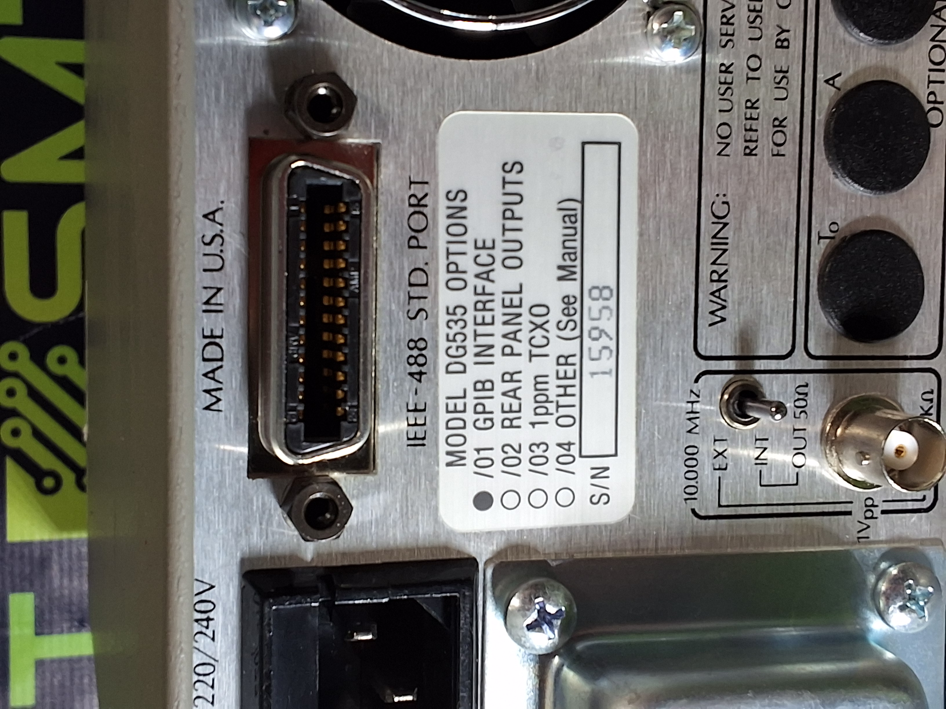 Used STANFORD RESEARCH SYSTEMS DG535 FOUR CHANNEL DIGITAL DELAY/PULSE GENERATOR