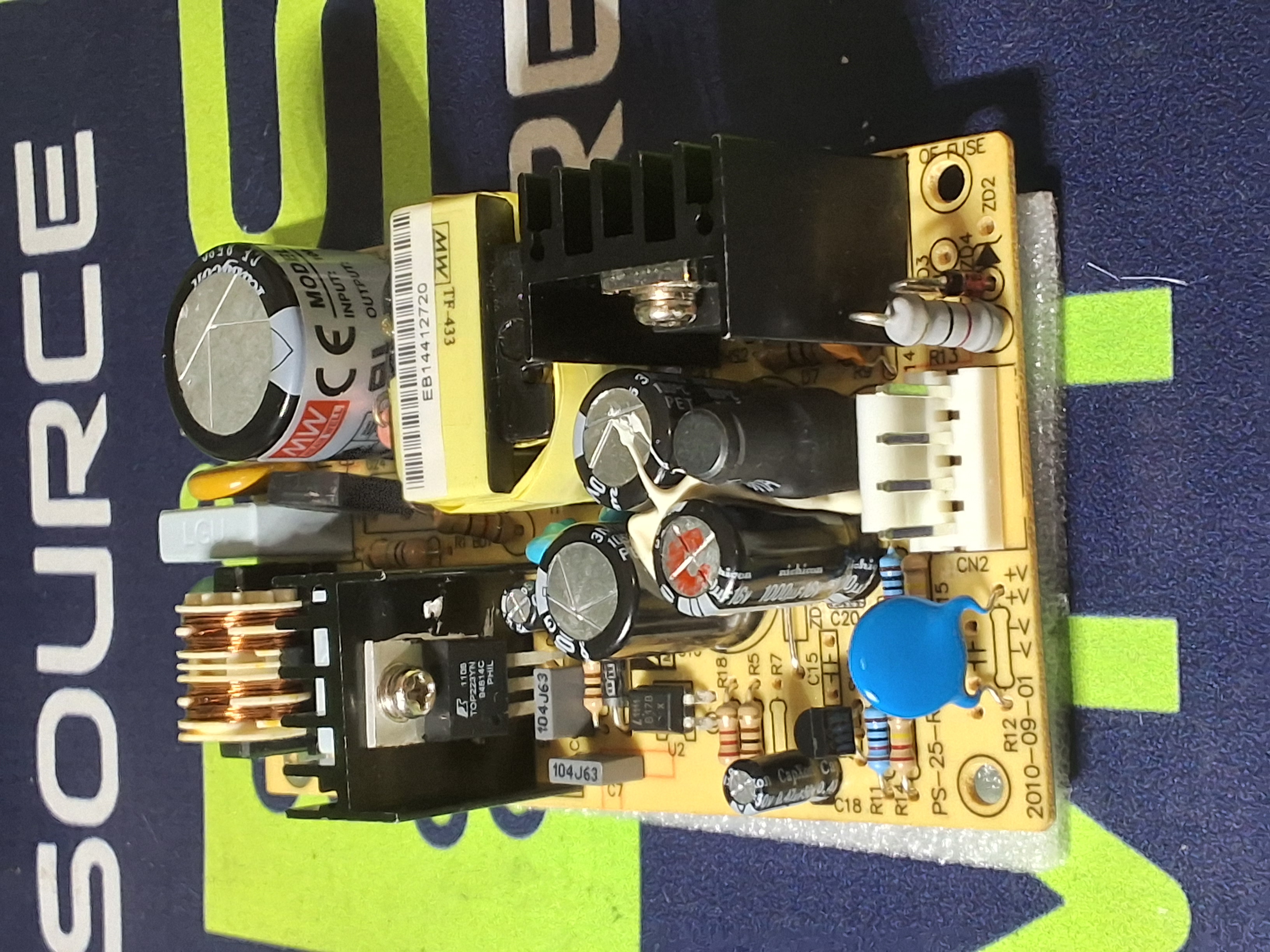 Used MEAN WELL PS-25-R8VAI POWER SUPPLY