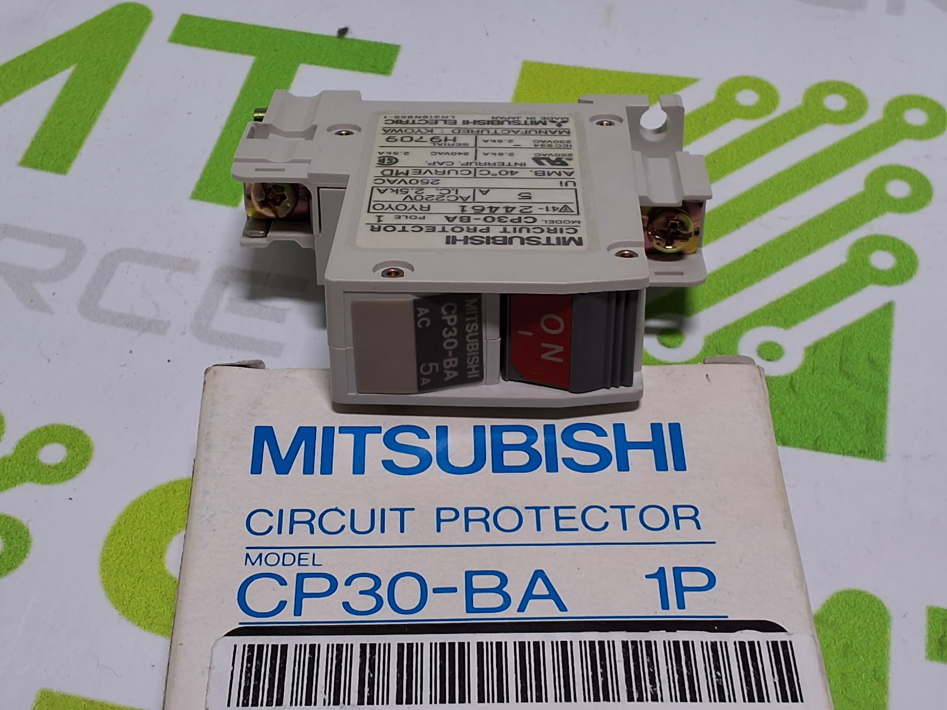 MITSUBISHI ELECTRIC CP30-BA 1POLE 5A CIRCUIT PROTECTOR - BRAND NEW IN BOX