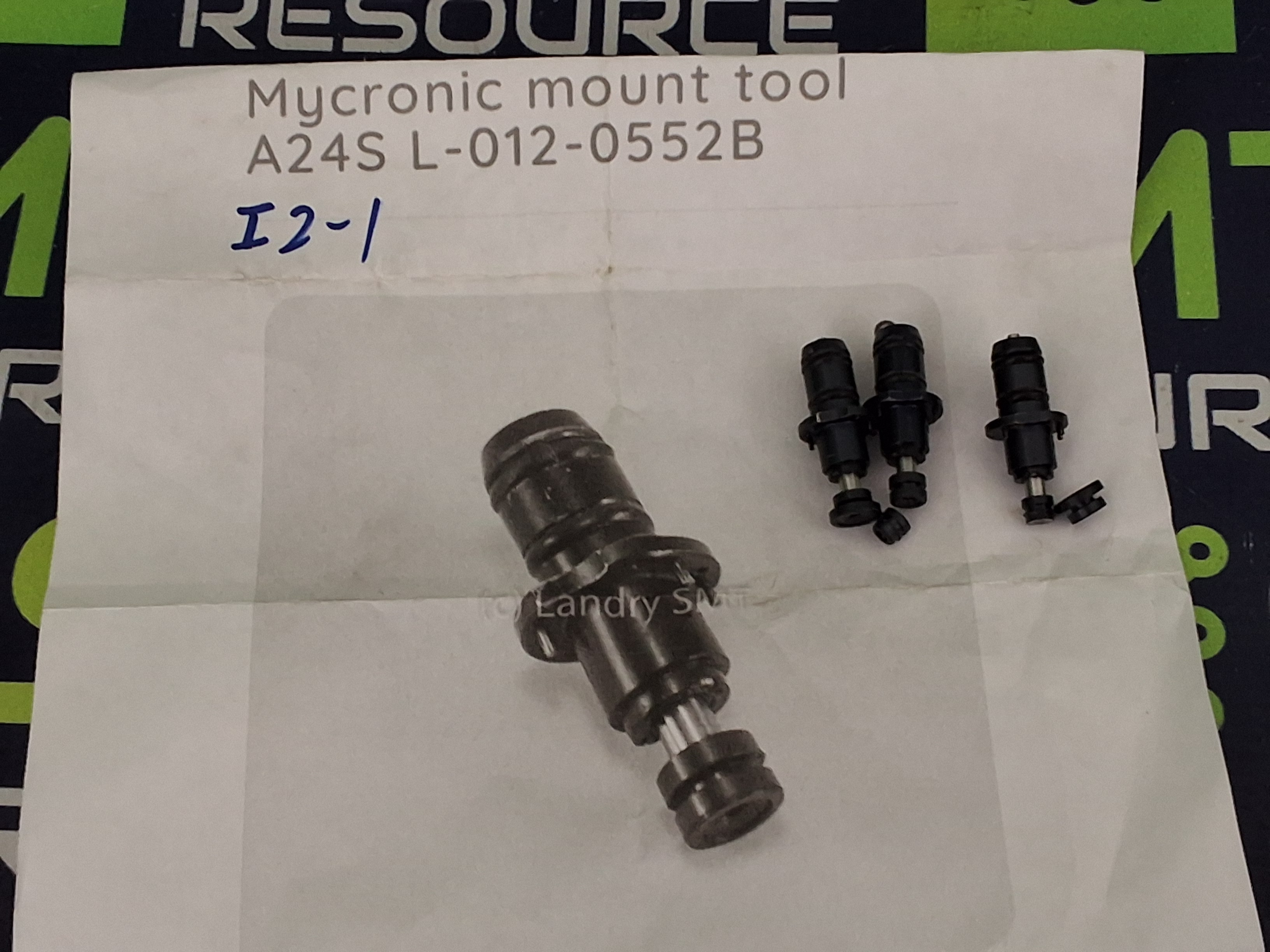 Used MYDATA MYCRONIC A24S L-012-0552B MOUNT TOOL - LOT OF 3 -