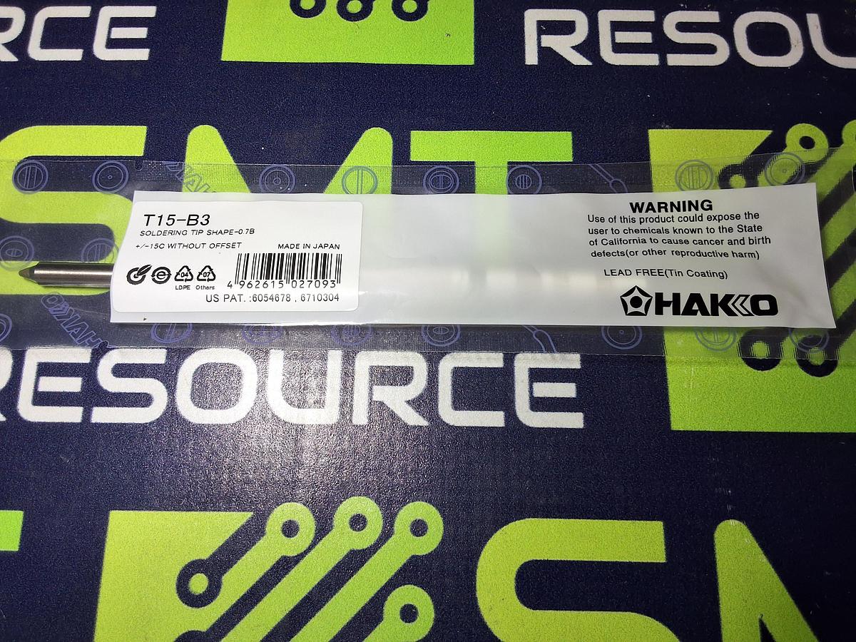 HAKKO T15-B3 SOLDERING TIP; CONICAL 0.7 x 5mm - BRAND NEW