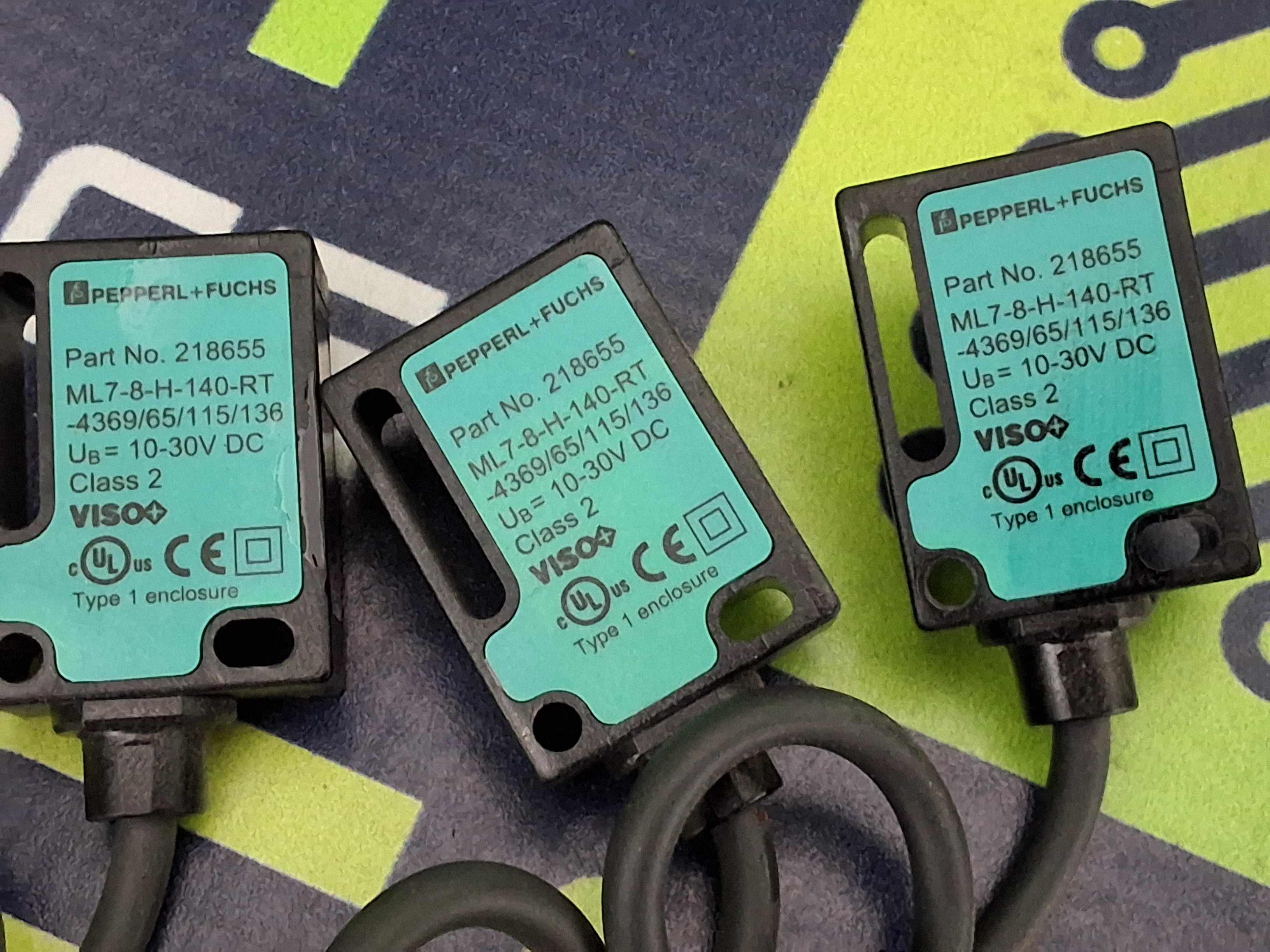 Used PEPPERL+FUCHS 218655 PHOTOSENSOR ML7-8-H-140-RT