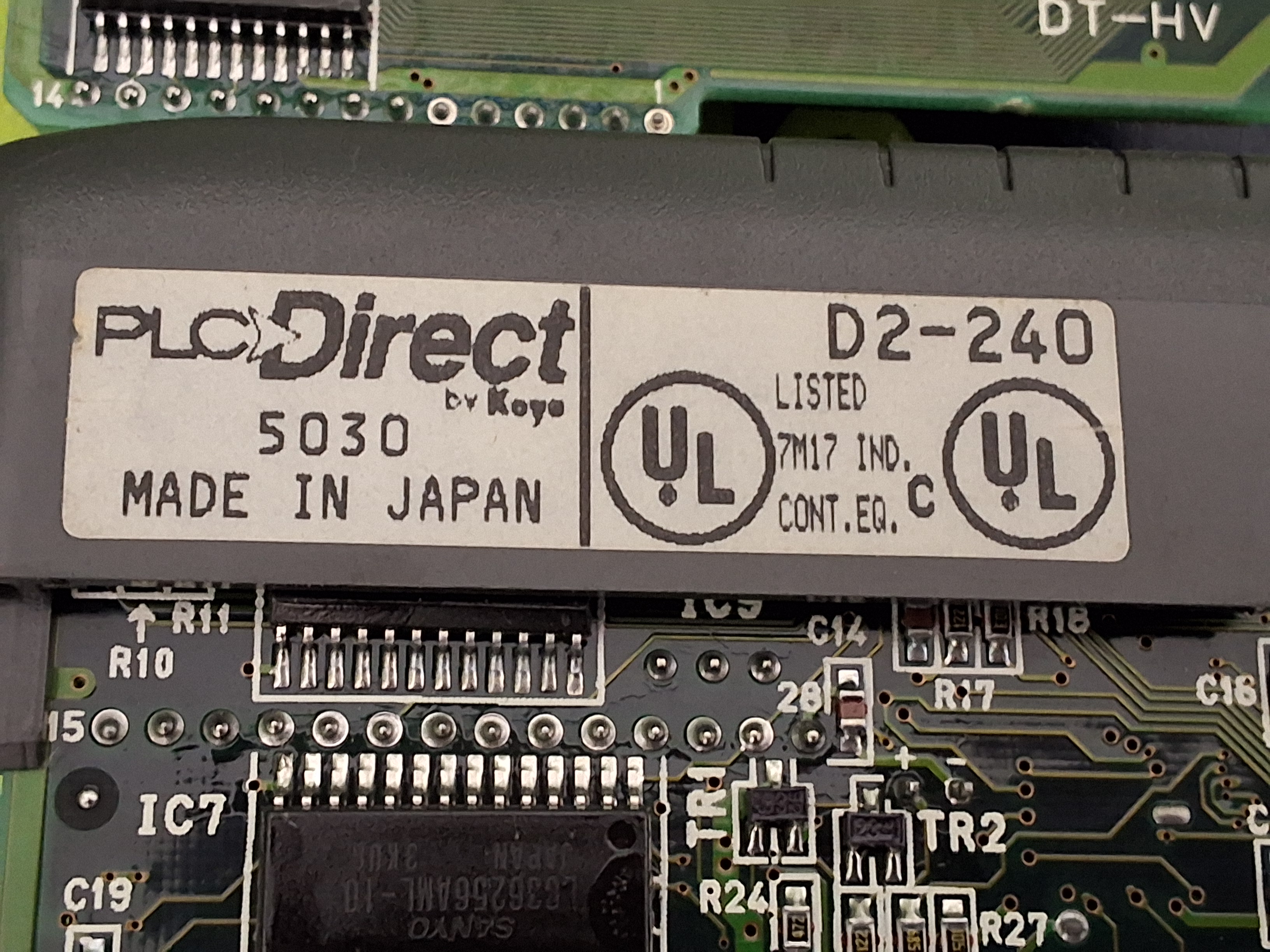 Used PLCDirect / AutomationDirect D2-240 DL240CPU PLC PROCESSOR MODULE