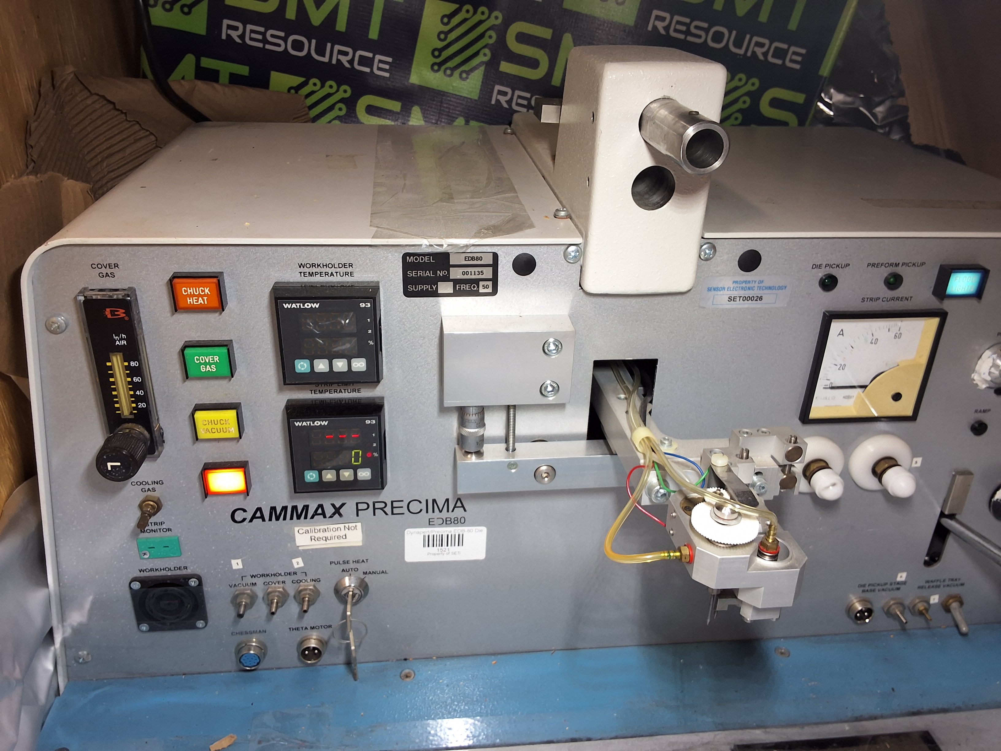 Used CAMMAX PRECIMA EDB80 PRECISION DIE BONDER WITH MICROSCOPE AND ACCESSORIES EDB80-P