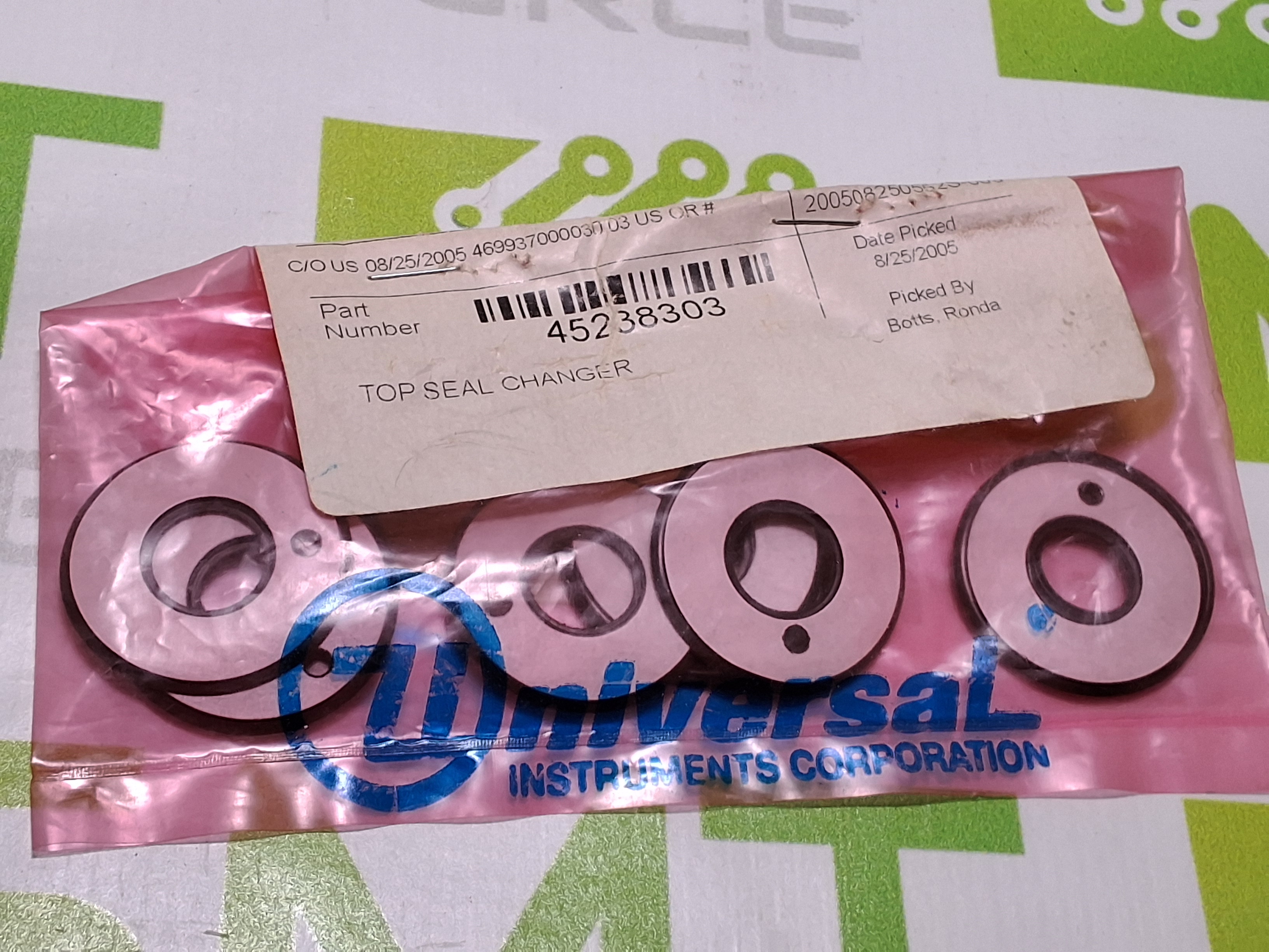 UNIVERSAL INSTRUMENTS 45238303 TOP SEAL CHANGER - LOT OF 9 - NEW