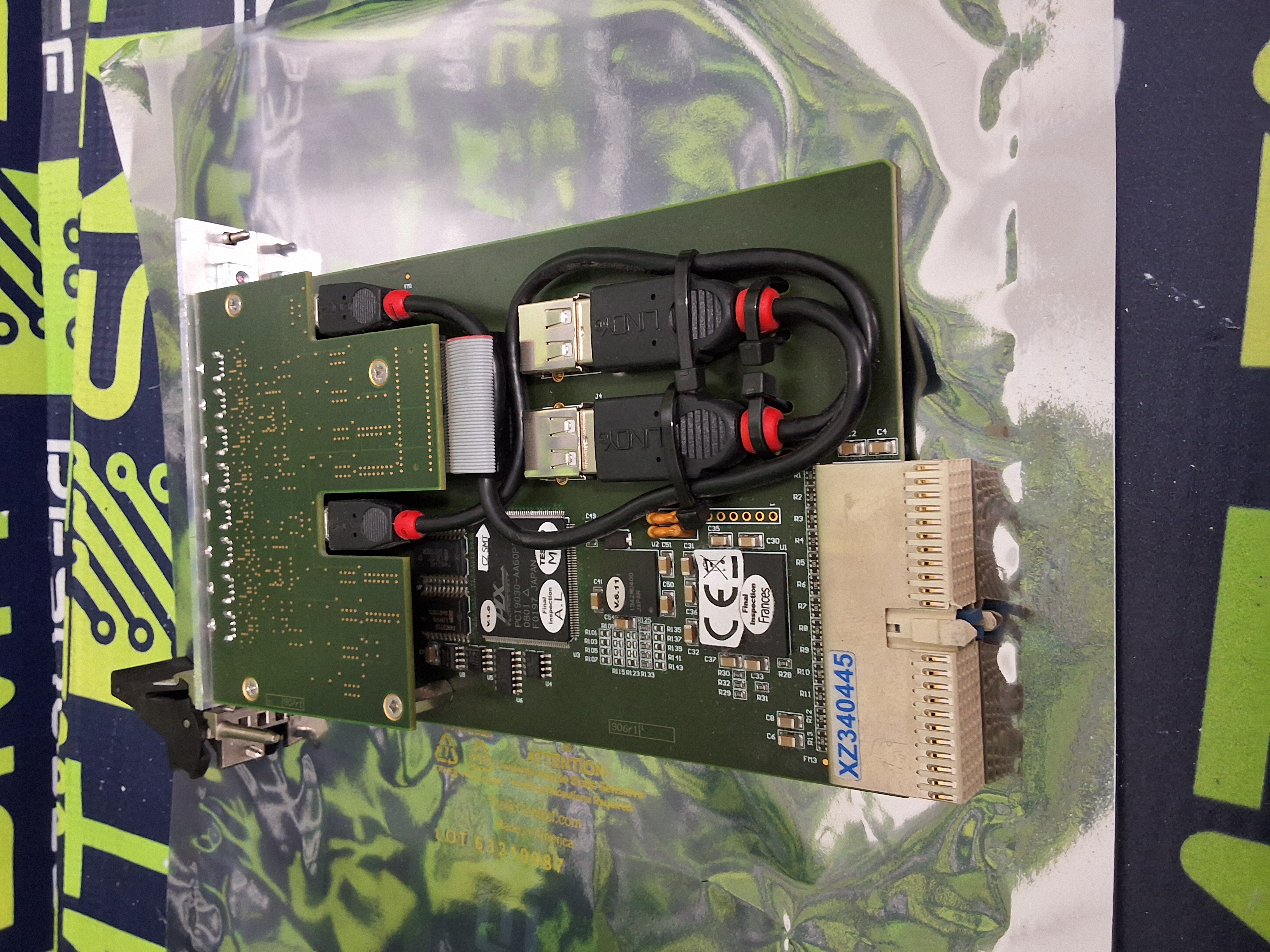 Used PICKERING 40-738-001 PXI 8-PORT USB 2.0 HUB MODULE WITH CONNECT/DISCONNECT