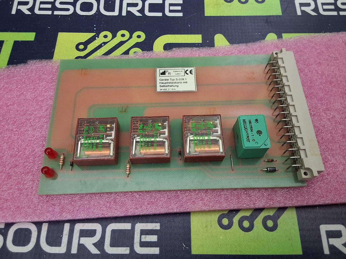 Used TYPE S-009.1 MAIN RELAY BOARD WITH SELF-HOLDING 