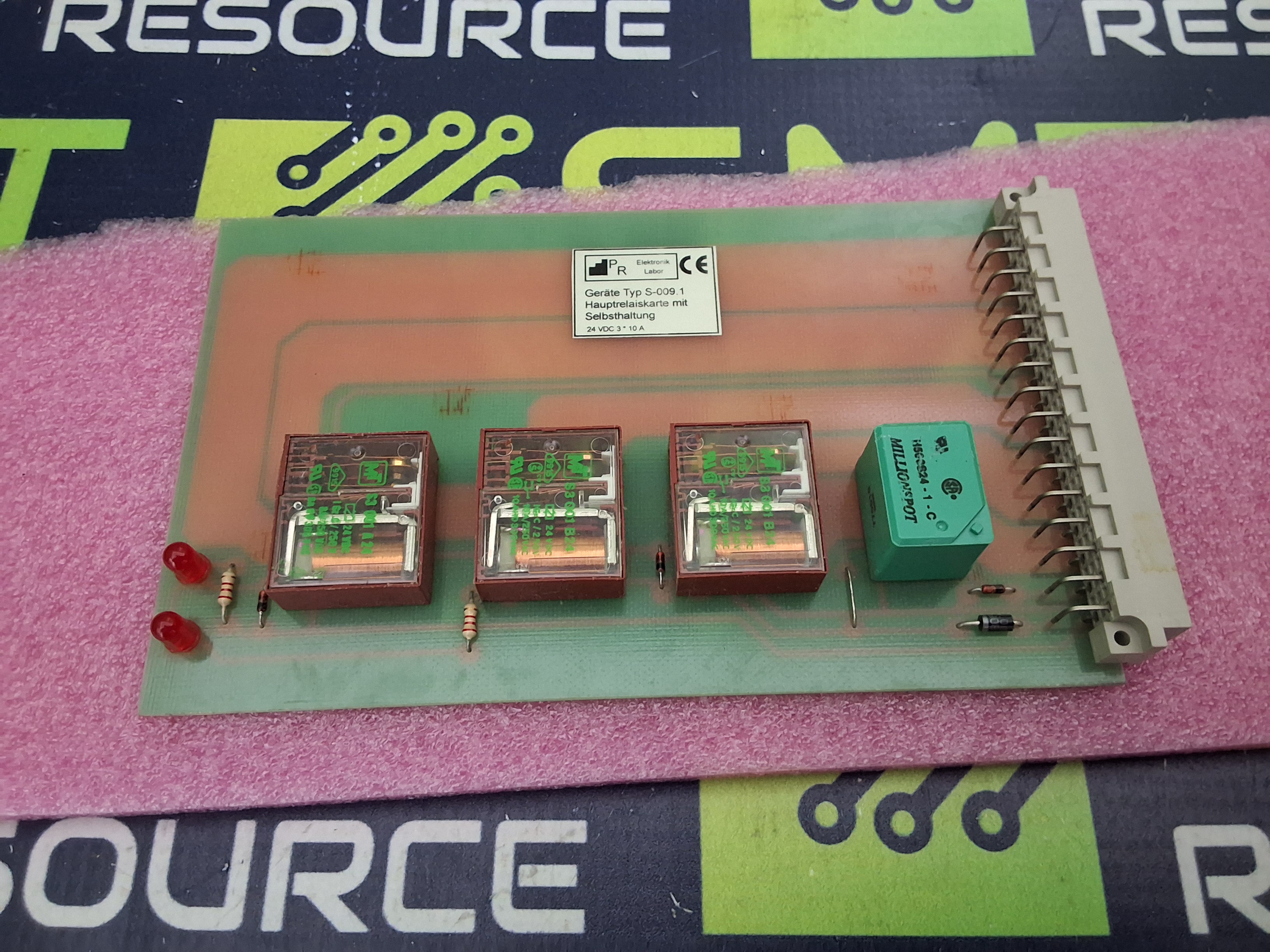 Used TYPE S-009.1 MAIN RELAY BOARD WITH SELF-HOLDING 