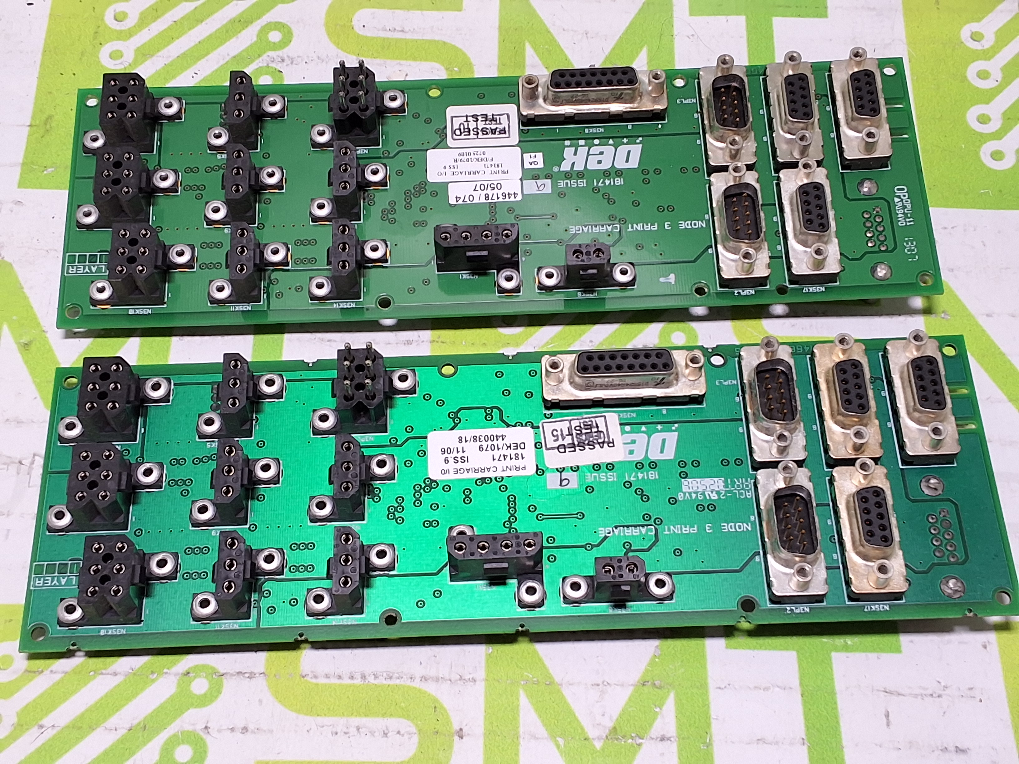 Used DEK 181471 PRINT CARRIAGE I/O CIRCUIT BOARD